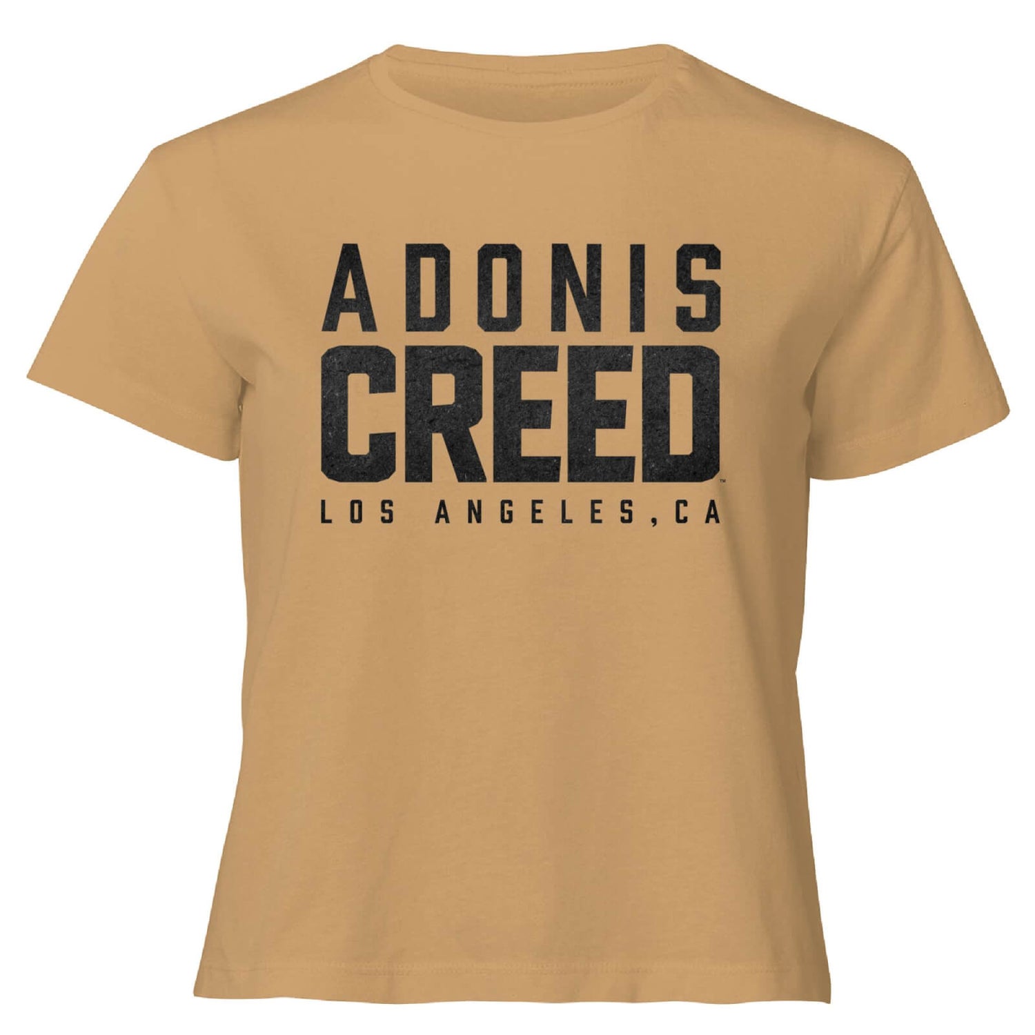 Creed Adonis Creed LA Logo Women's Cropped T-Shirt - Tan