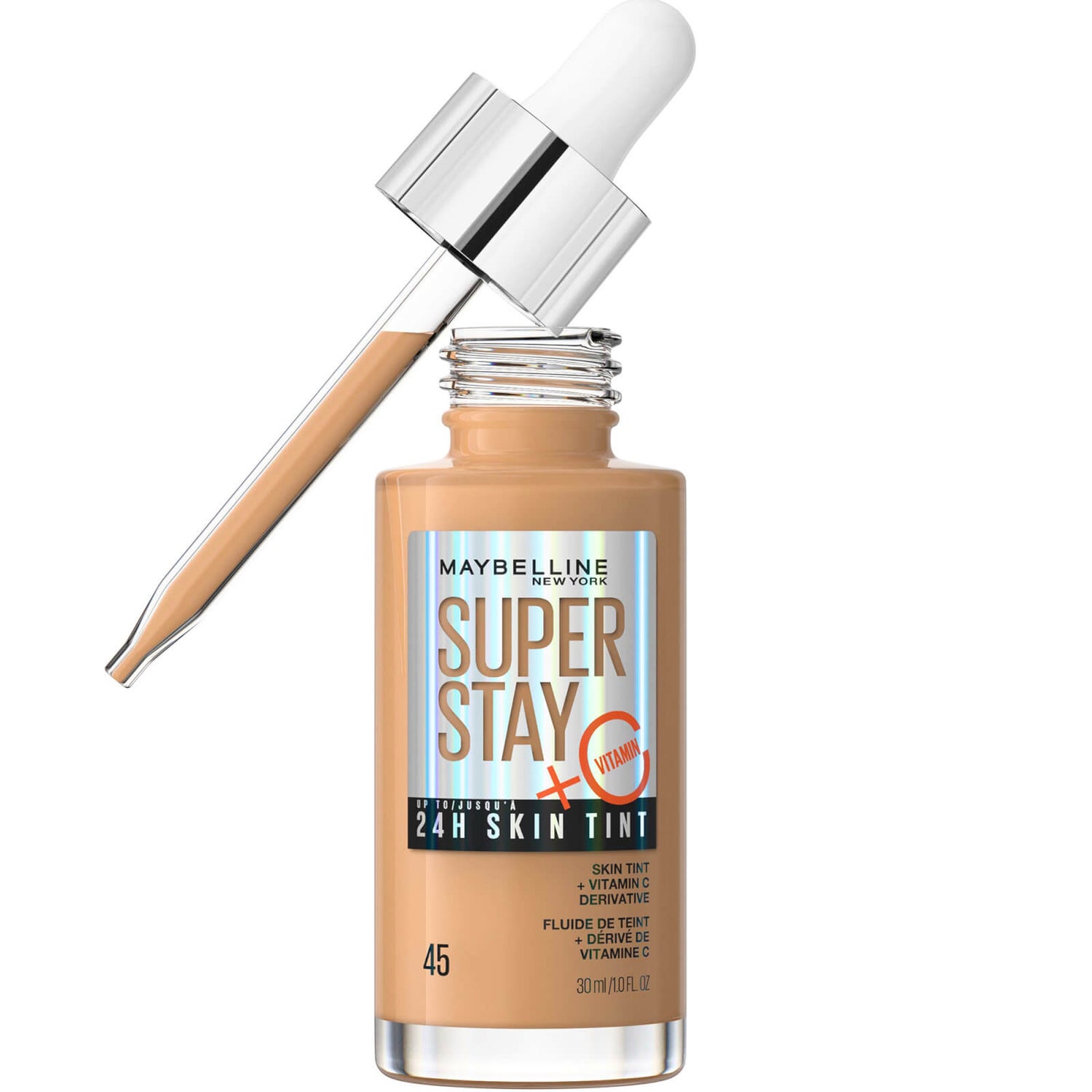 Maybelline Super Stay up to 24H Skin Tint Foundation + Vitamin C 30ml (Various Shades)