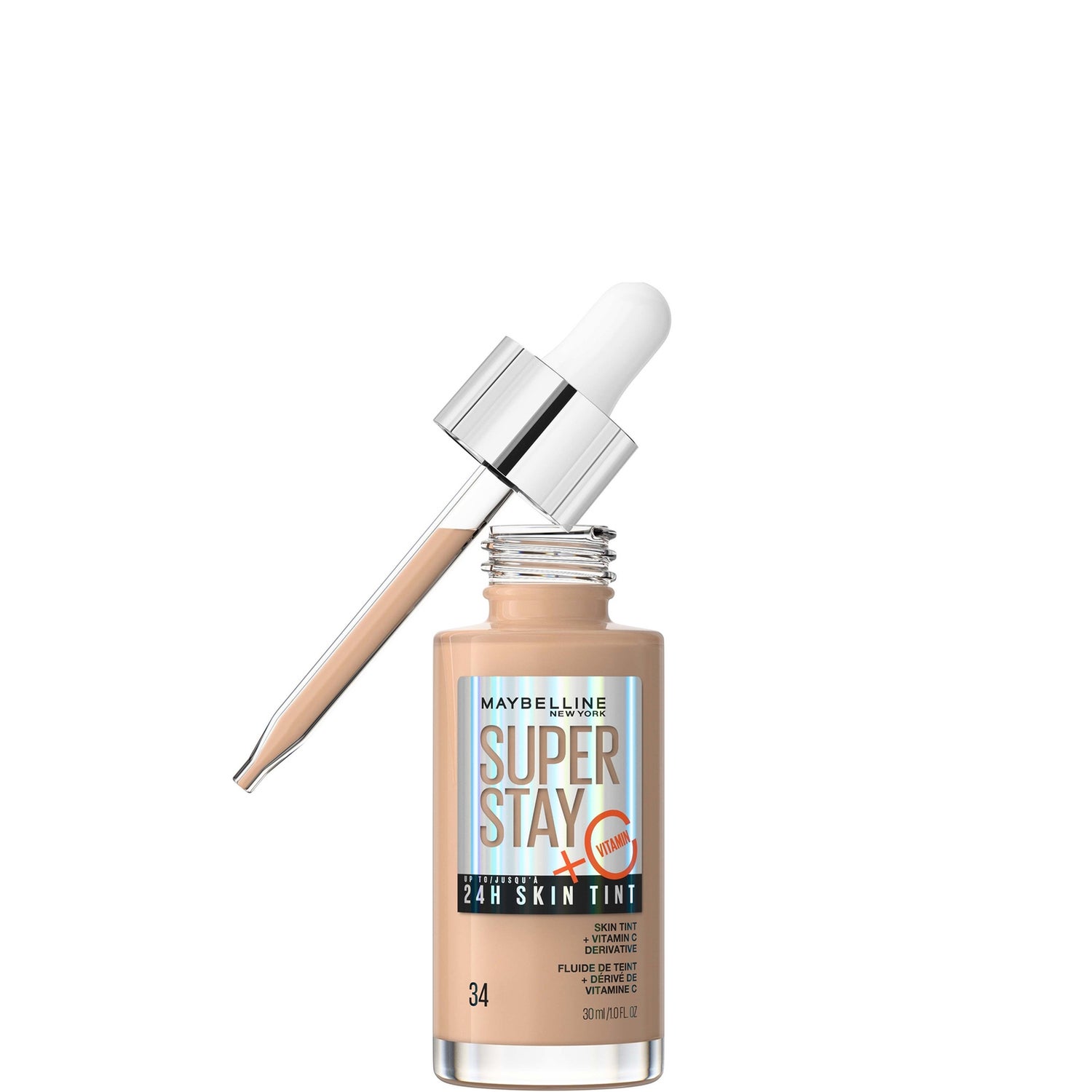 Maybelline Super Stay up to 24H Skin Tint Foundation + Vitamin C 30ml (Various Shades)