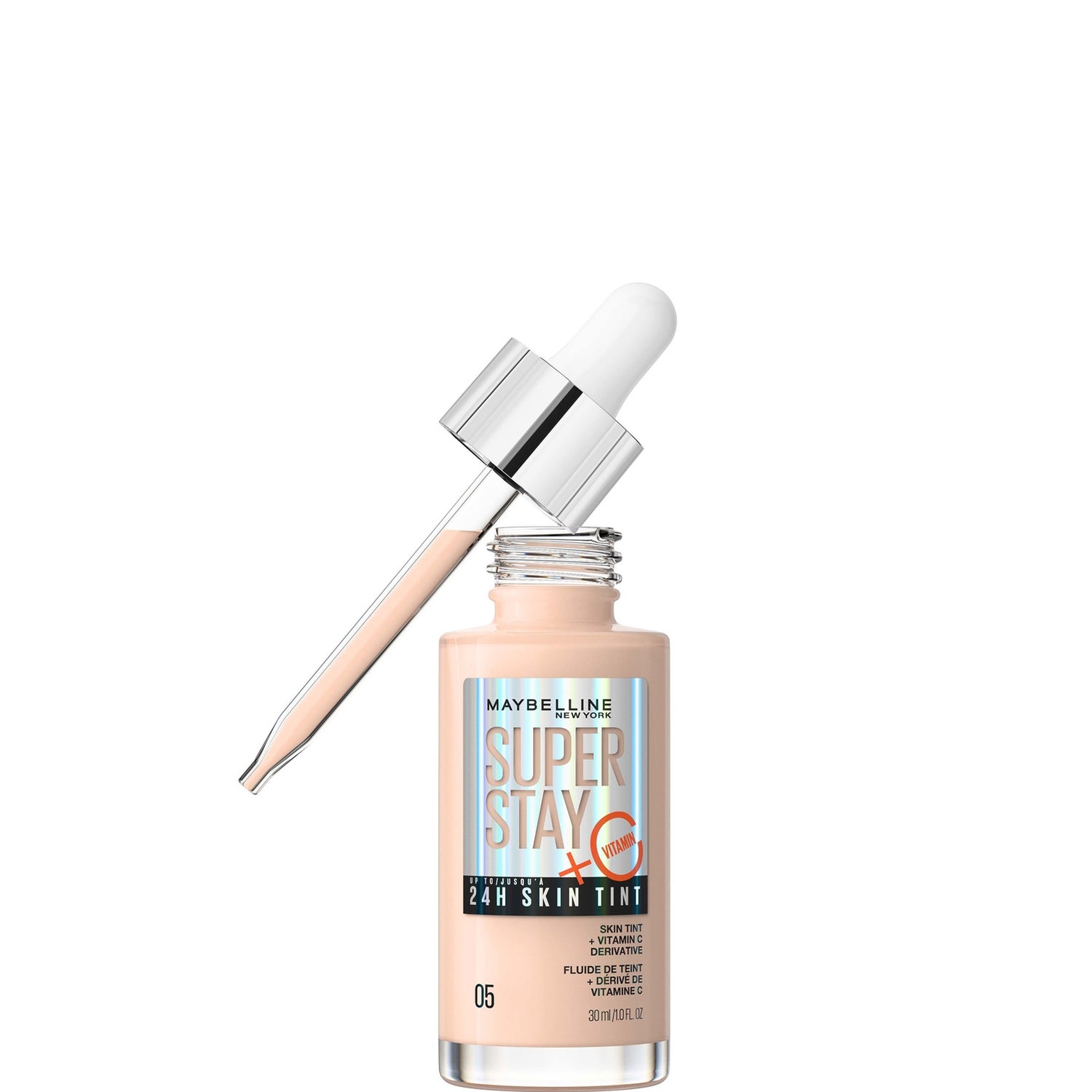 Maybelline Super Stay up to 24H Skin Tint Foundation + Vitamin C 30ml (Various Shades)
