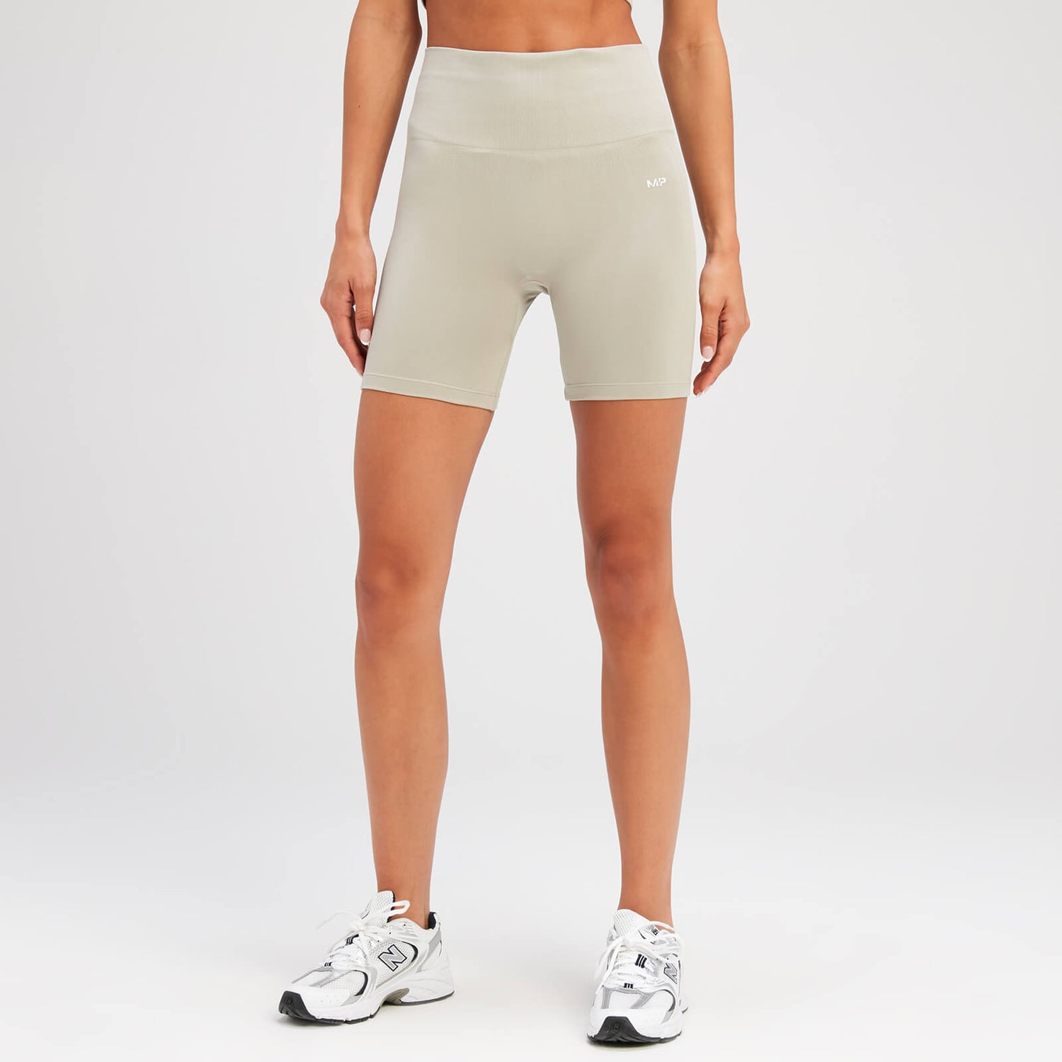 MP Women's Shape Seamless Cycling Shorts - Soft Grey - XS