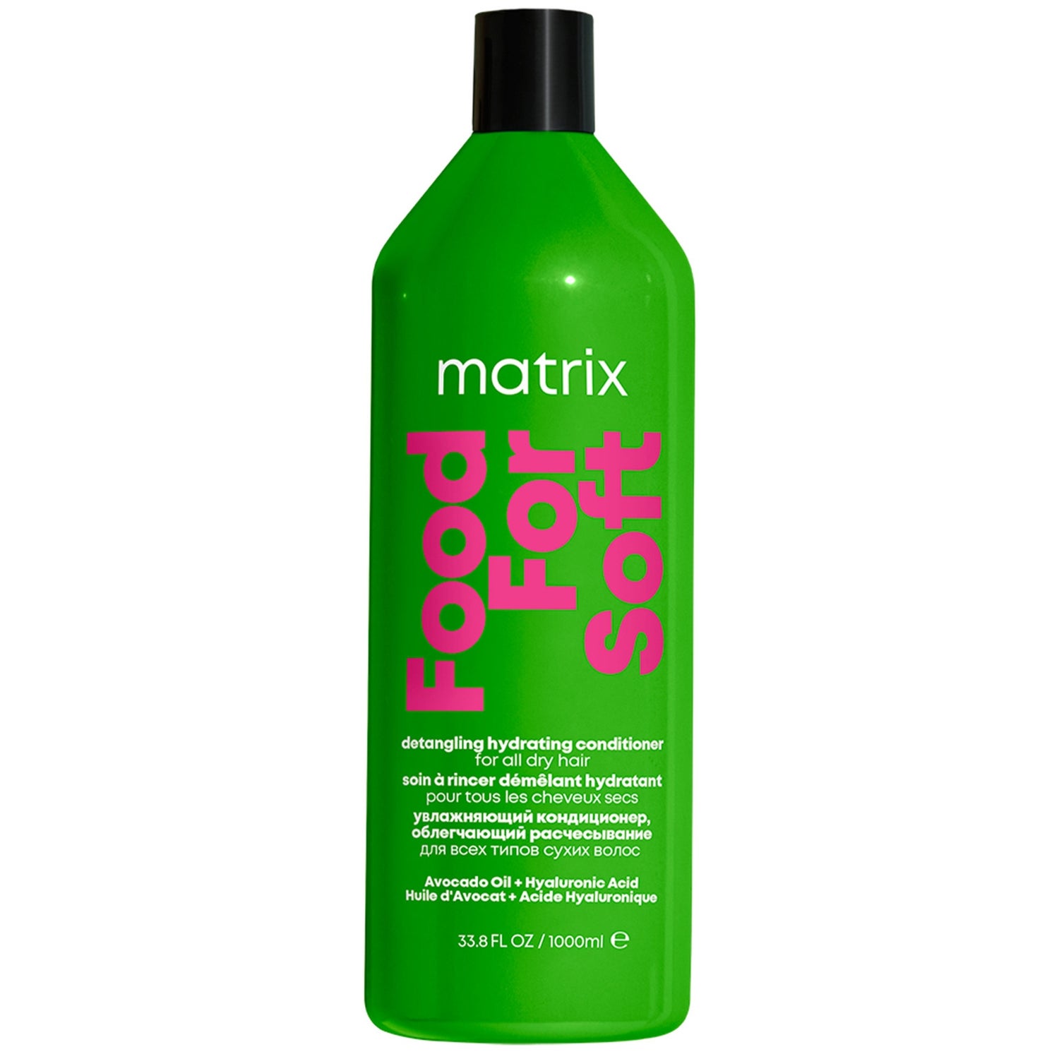 Matrix Food For Soft Detangling Conditioner with Avocado Oil and Hyaluronic Acid For Dry Hair 1000ml