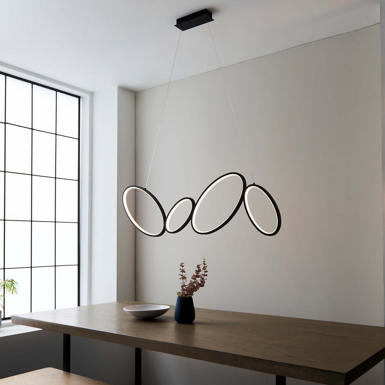 Torbeg Integrated LED Pendant Ceiling Light Black