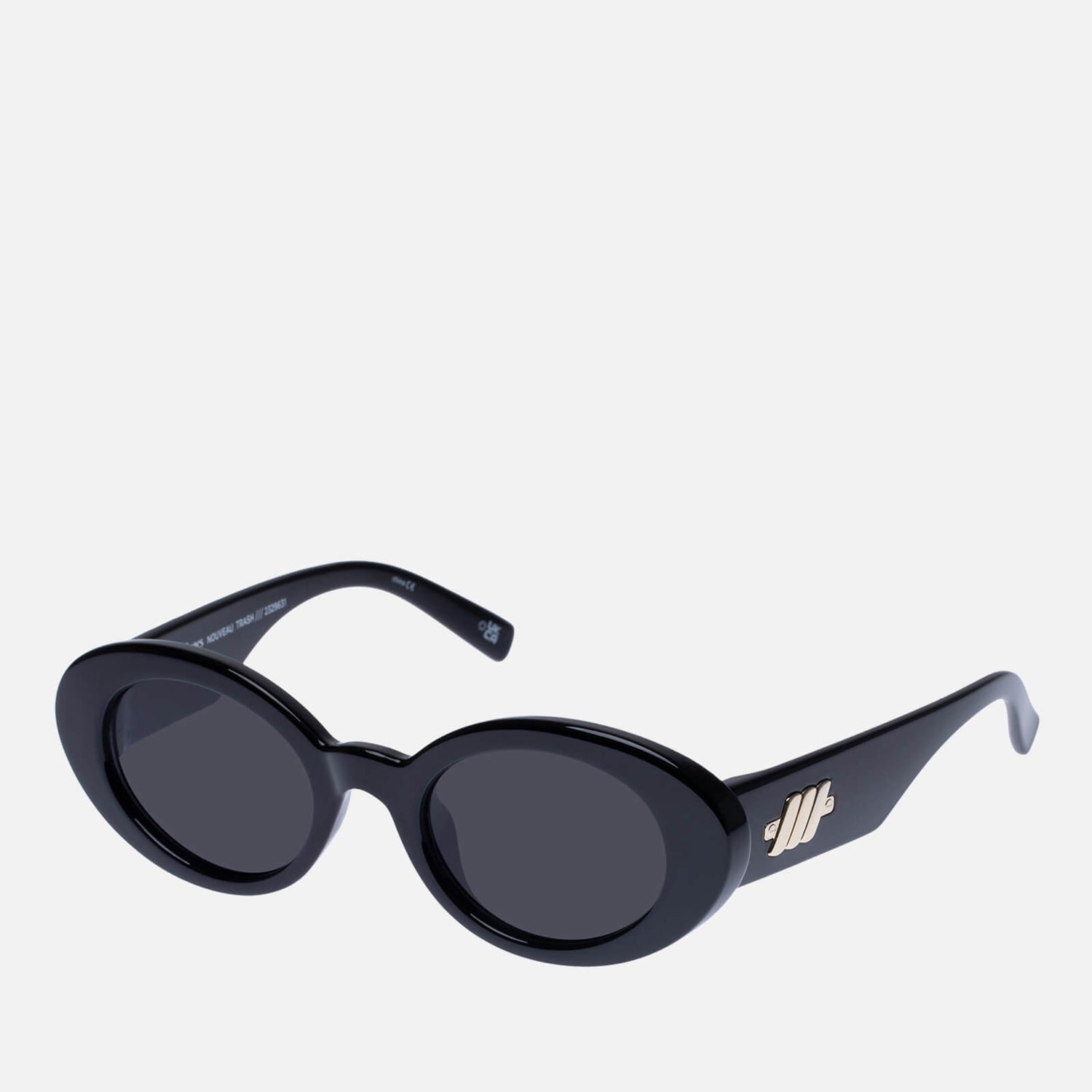 Le Specs Nouveau Trash Acetate Oval-Frame Sunglasses