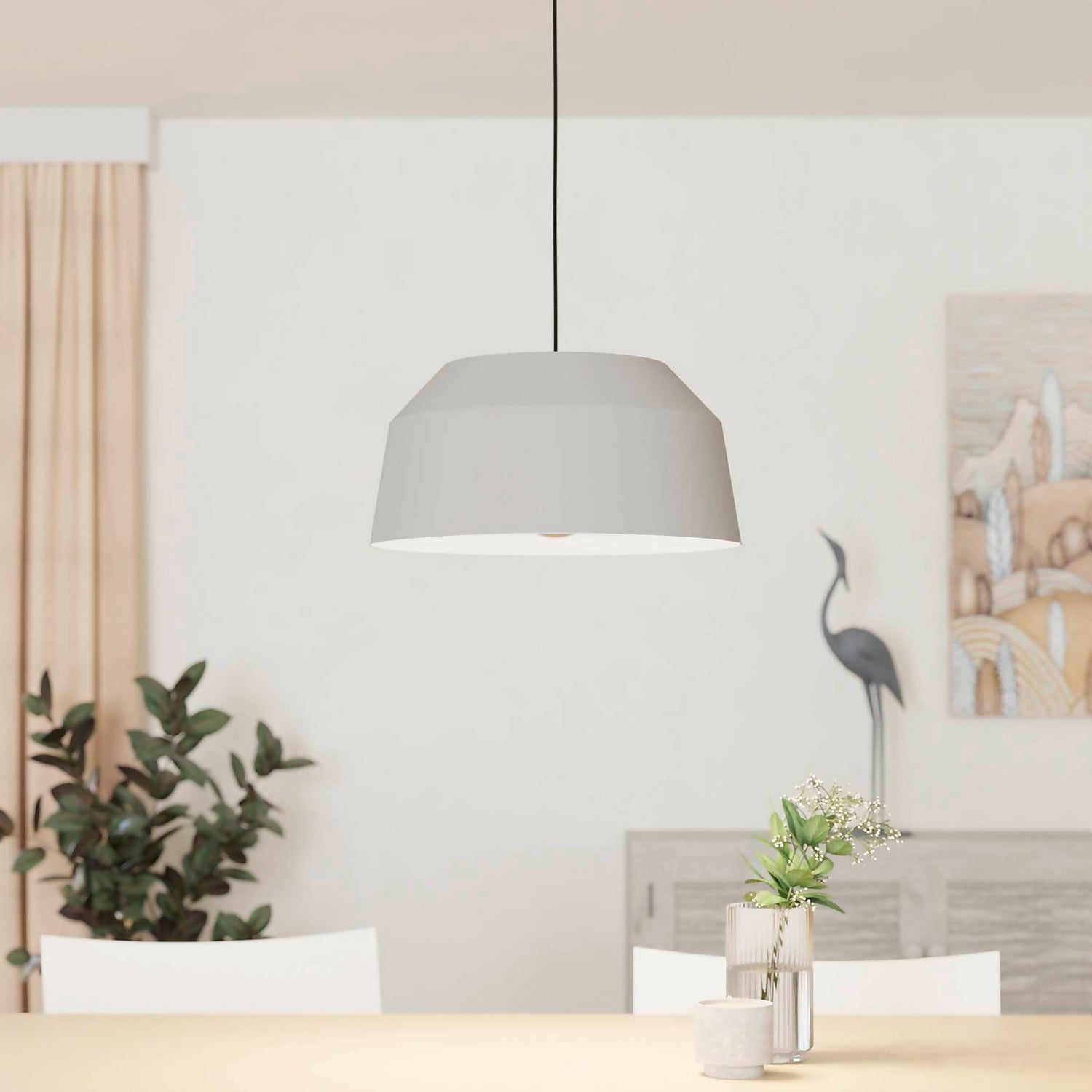Homebase top grey lampshade