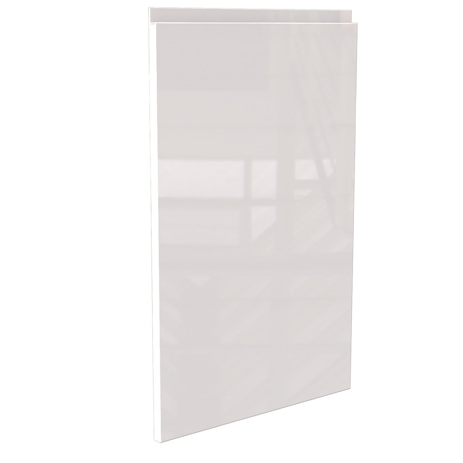 White gloss outlet integrated dishwasher door