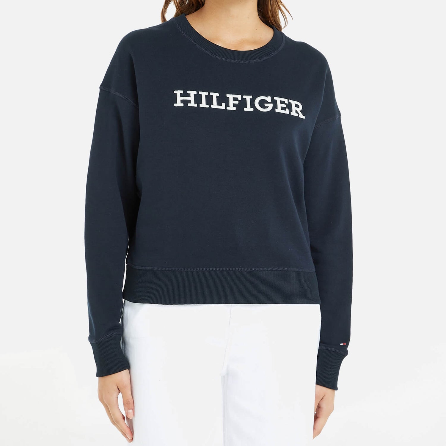 Tommy Hilfiger Cotton-Jersey Logo Sweatshirt - XS