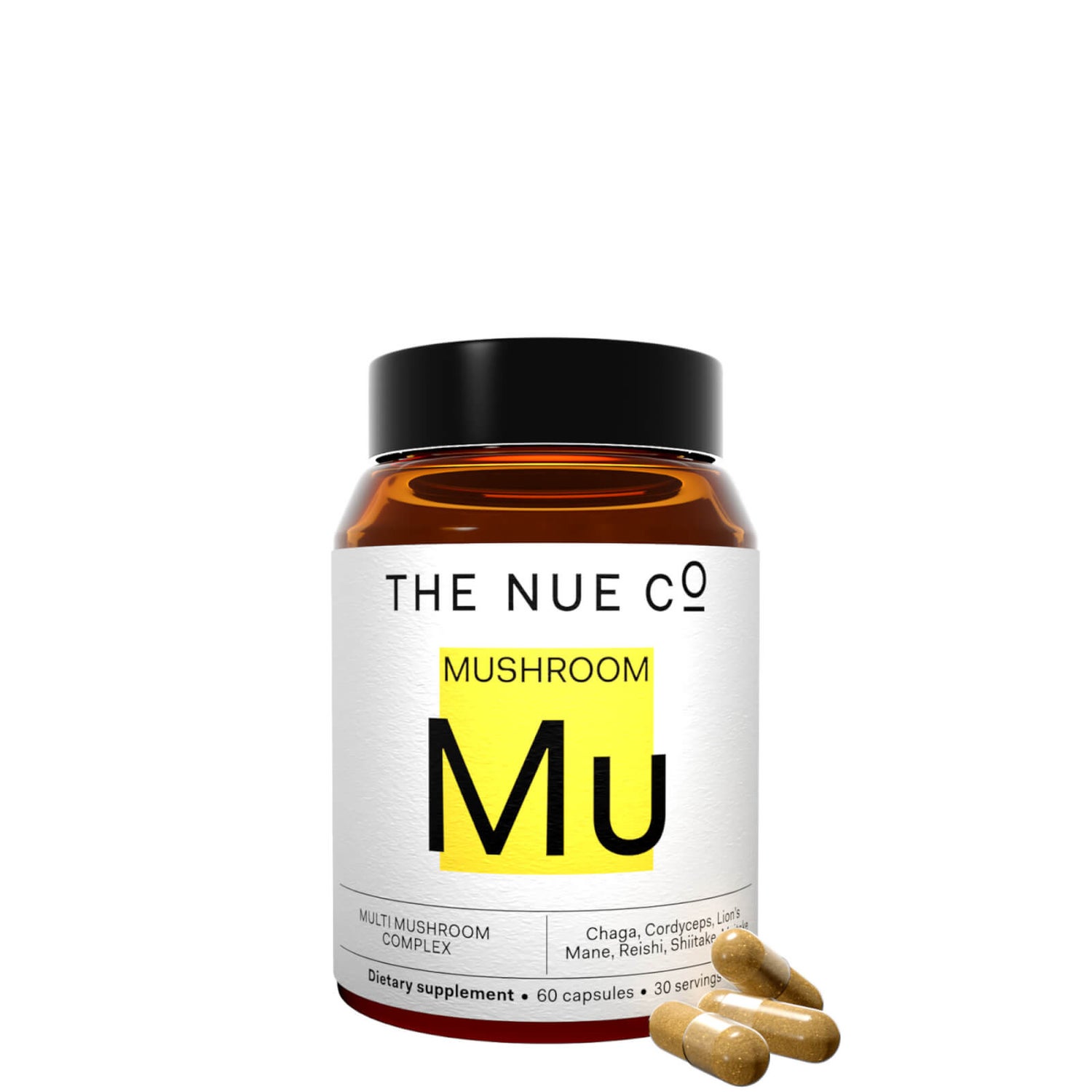 The Nue Co. Mushrooms Capsules (60 Capsules)