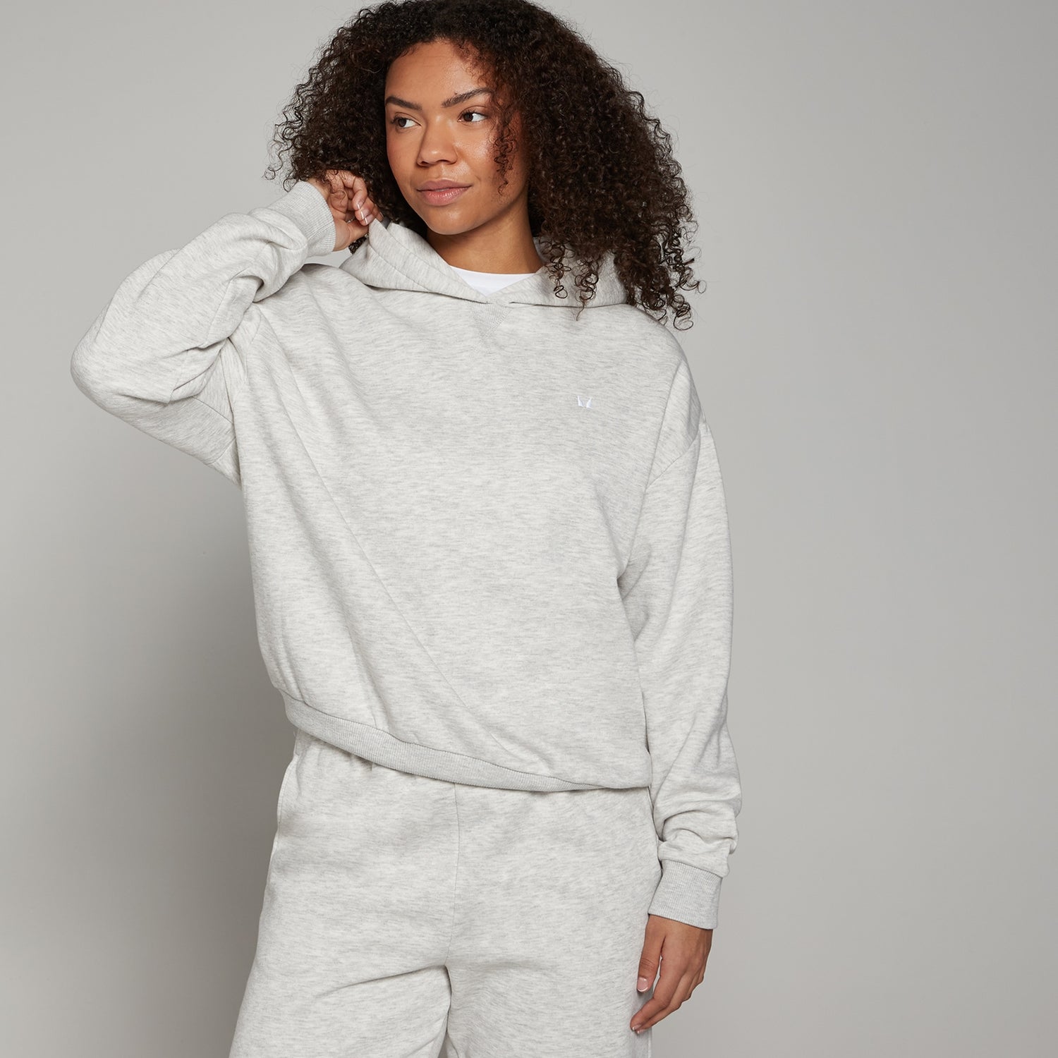 MP Basics oversized hoodie voor dames - Gemêleerd lichtgrijs - XS