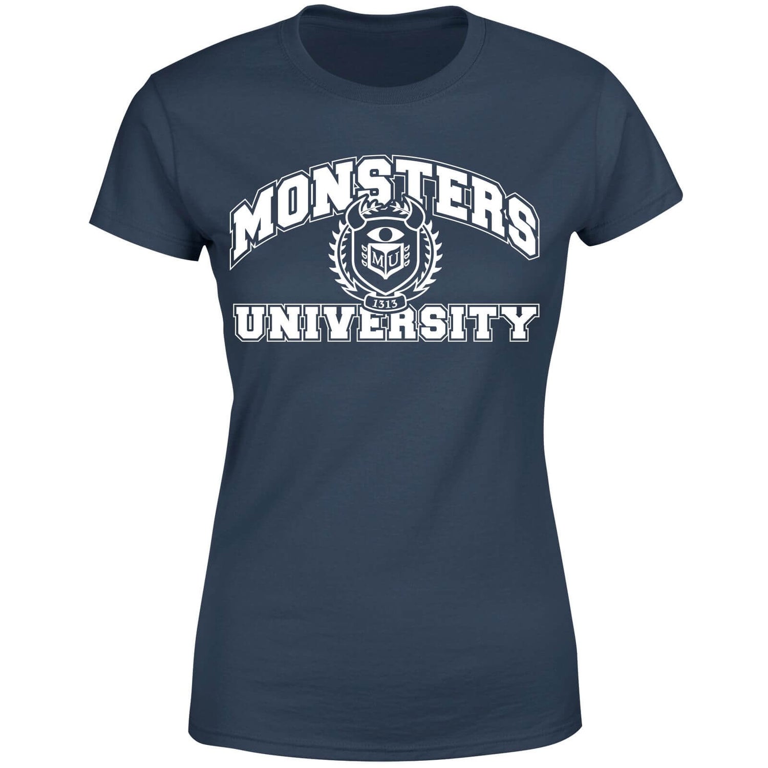 Monsters Inc. Monsters University Student Women's T-Shirt - Navy