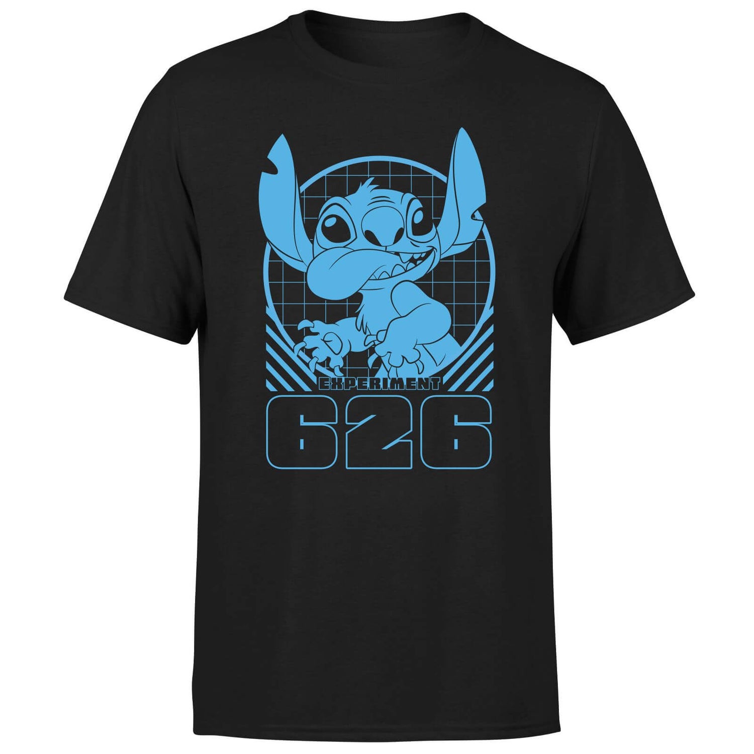 Lilo And Stitch Warning Experiment 626 Men's T-Shirt - Black