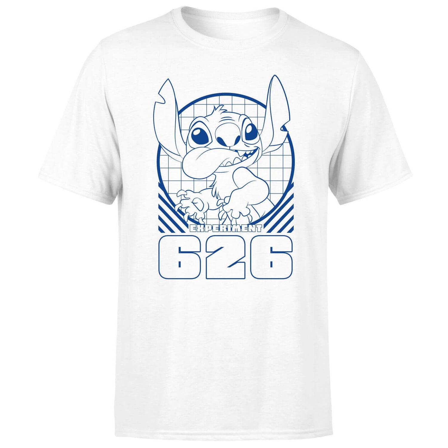 Lilo And Stitch Warning Experiment 626 Men's T-Shirt - White