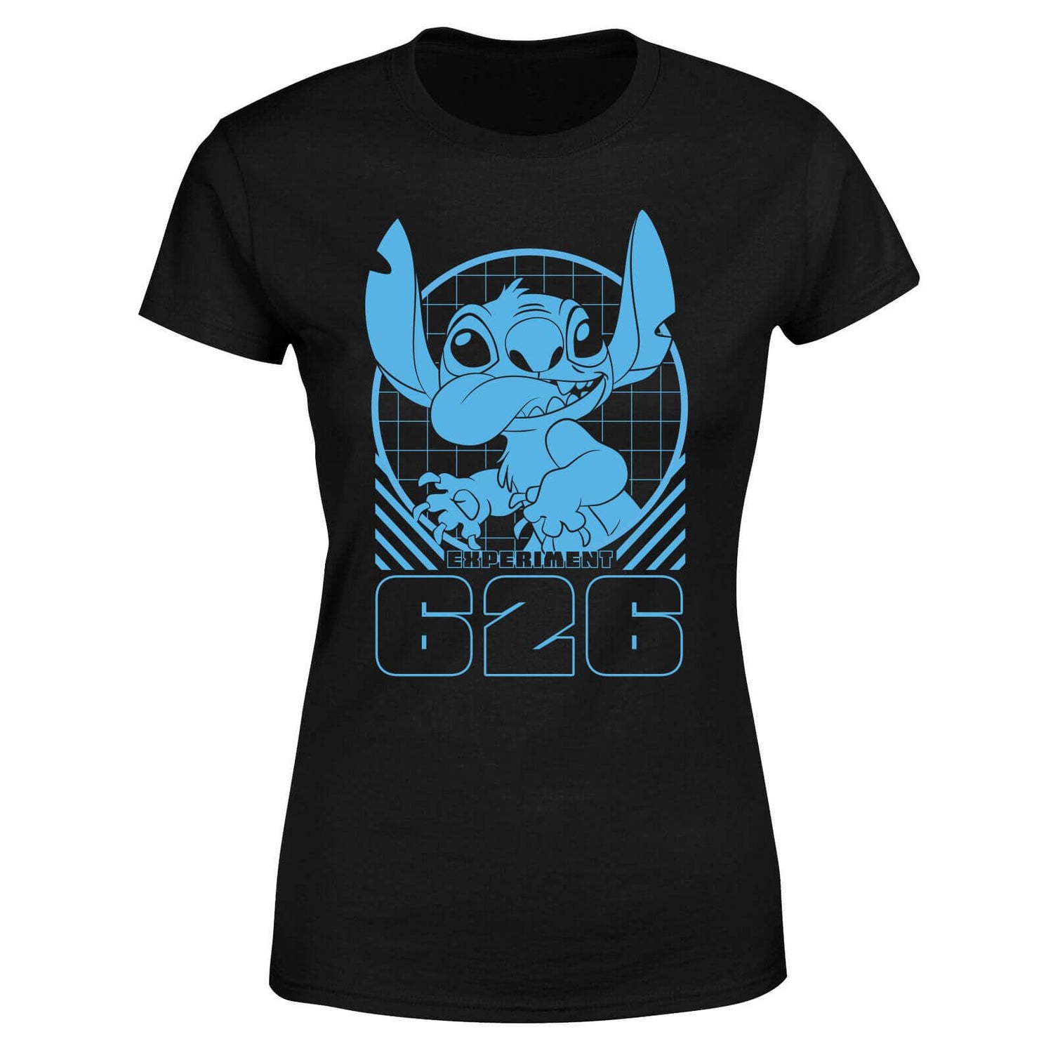 Lilo And Stitch Warning Experiment 626 Women's T-Shirt - Black
