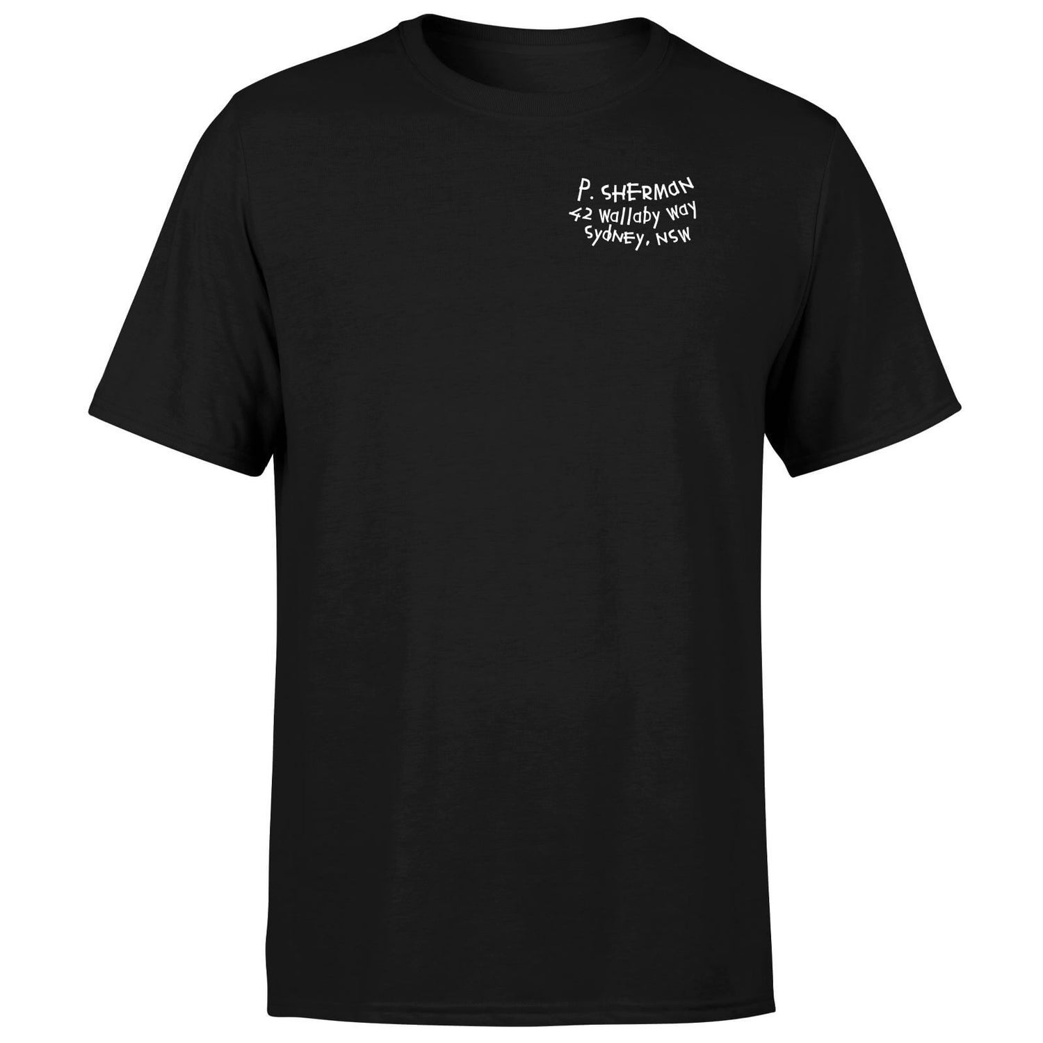 Finding Nemo P.Sherman Address Men's T-Shirt - Black