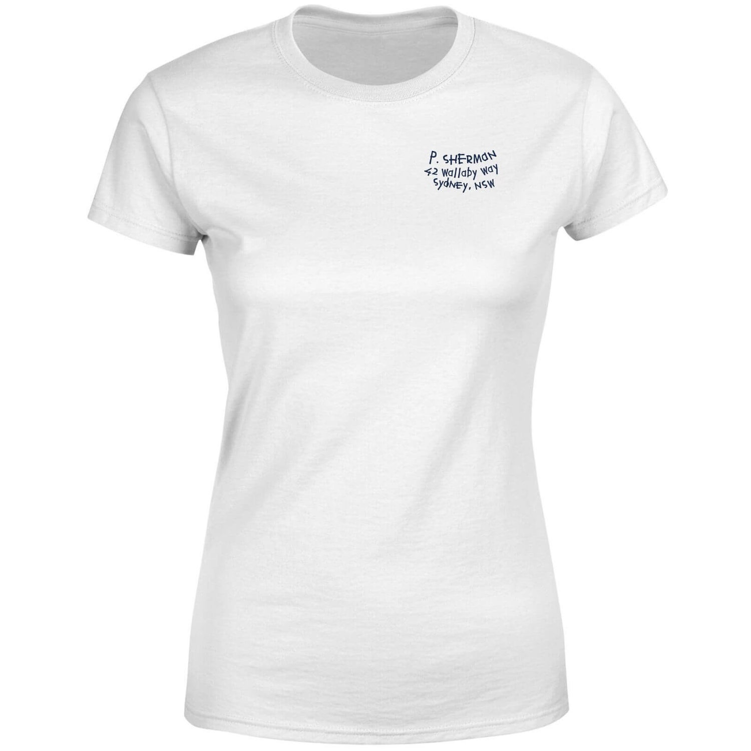 Finding Nemo P.Sherman 42 Wallaby Way Women's T-Shirt - White