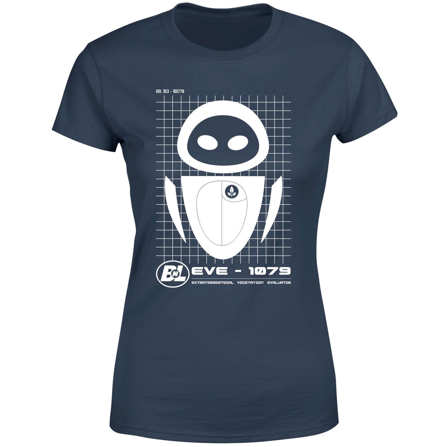 Wall-E Eve Schematic Women's T-Shirt - Navy