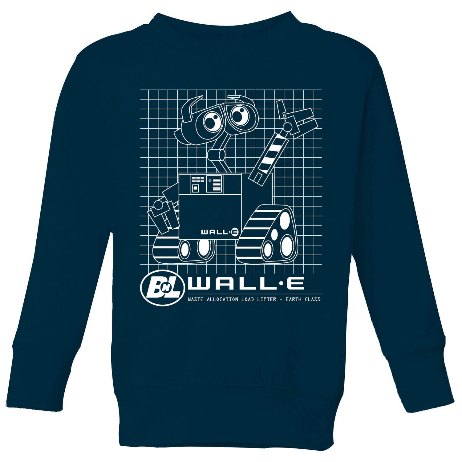 Wall-E Schematic Kids' Sweatshirt - Navy