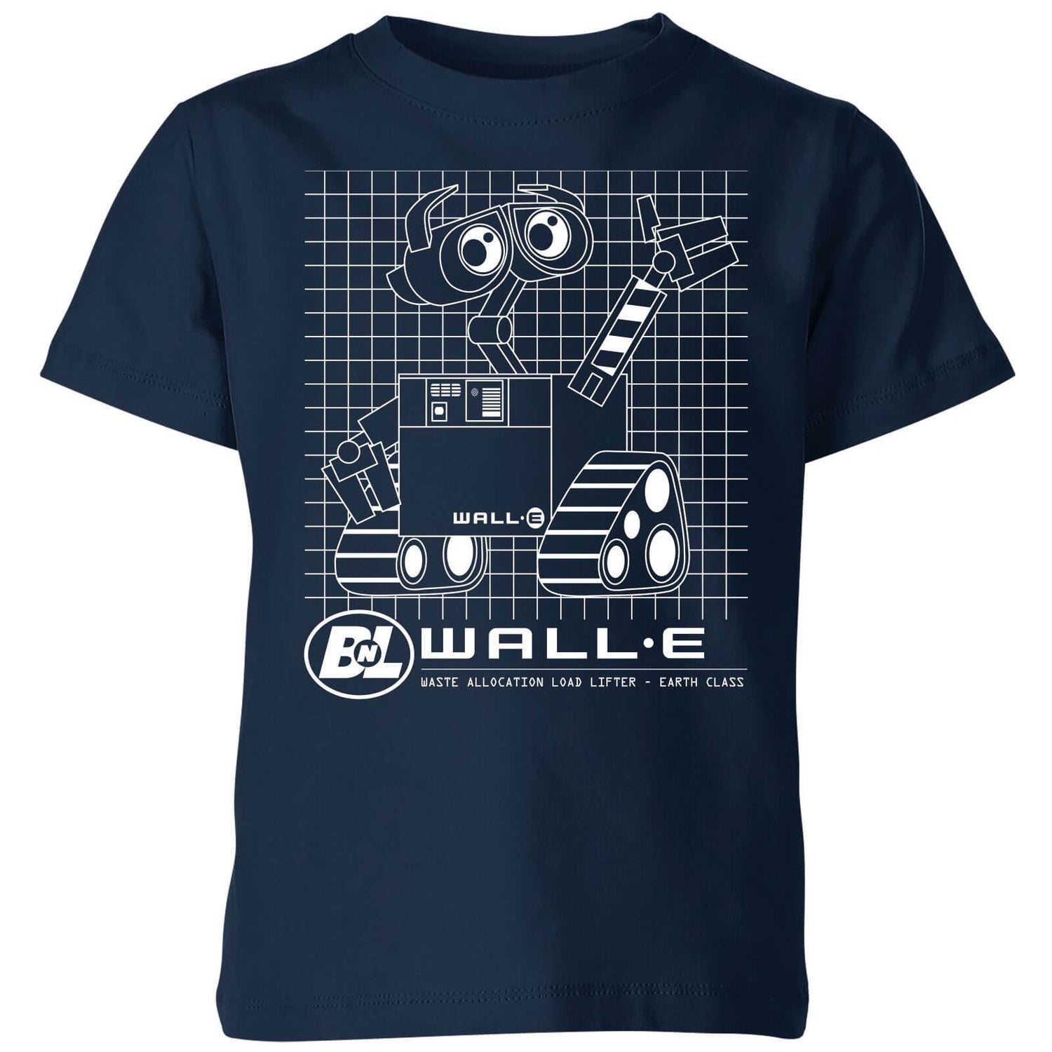 Wall-E Schematic Kids' T-Shirt - Navy