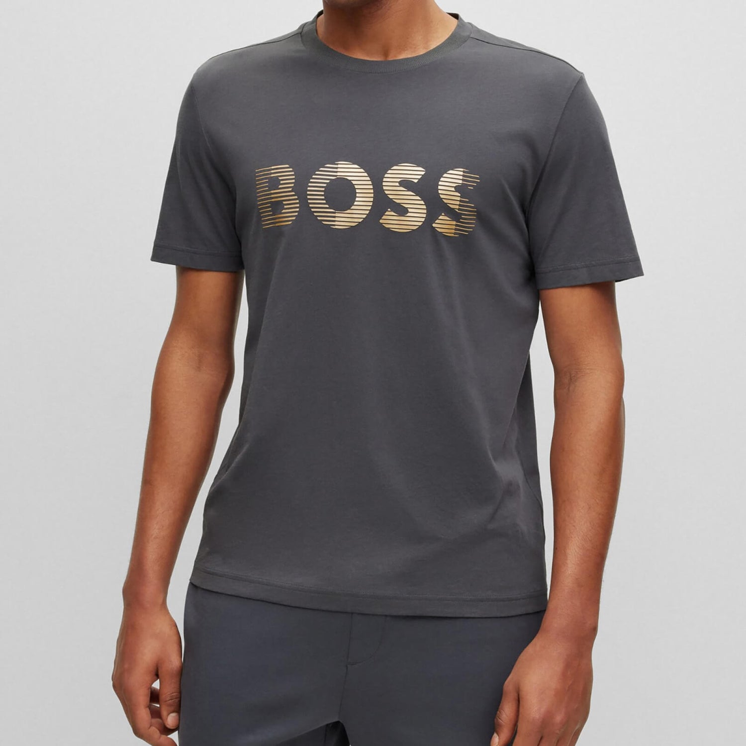 BOSS Green Tee 1 Logo Cotton T-Shirt - S
