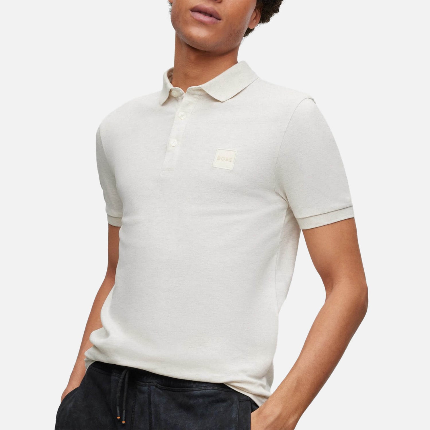 BOSS Orange Passenger Stretch-Cotton Jersey Polo Shirt - M