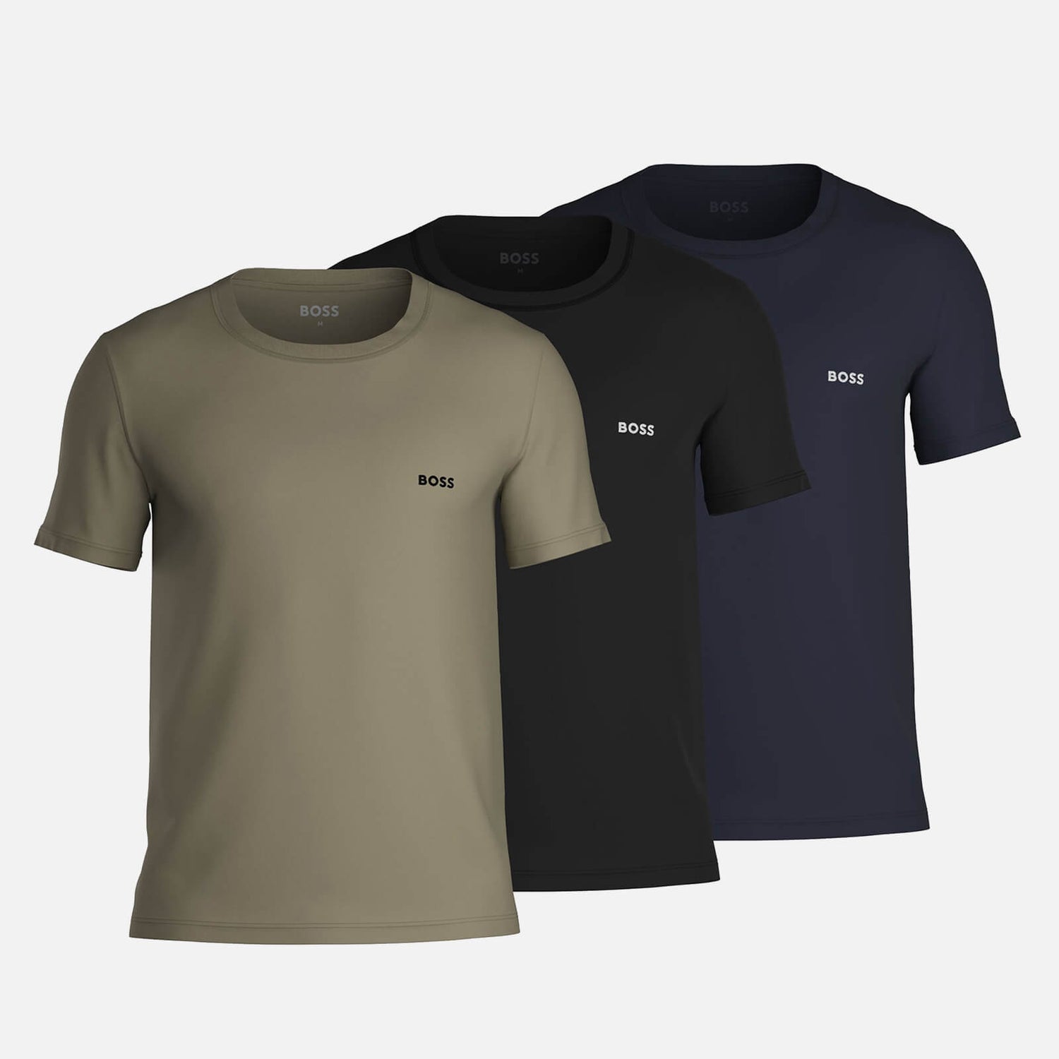 BOSS Bodywear Three-Pack Logo Cotton T-Shirts