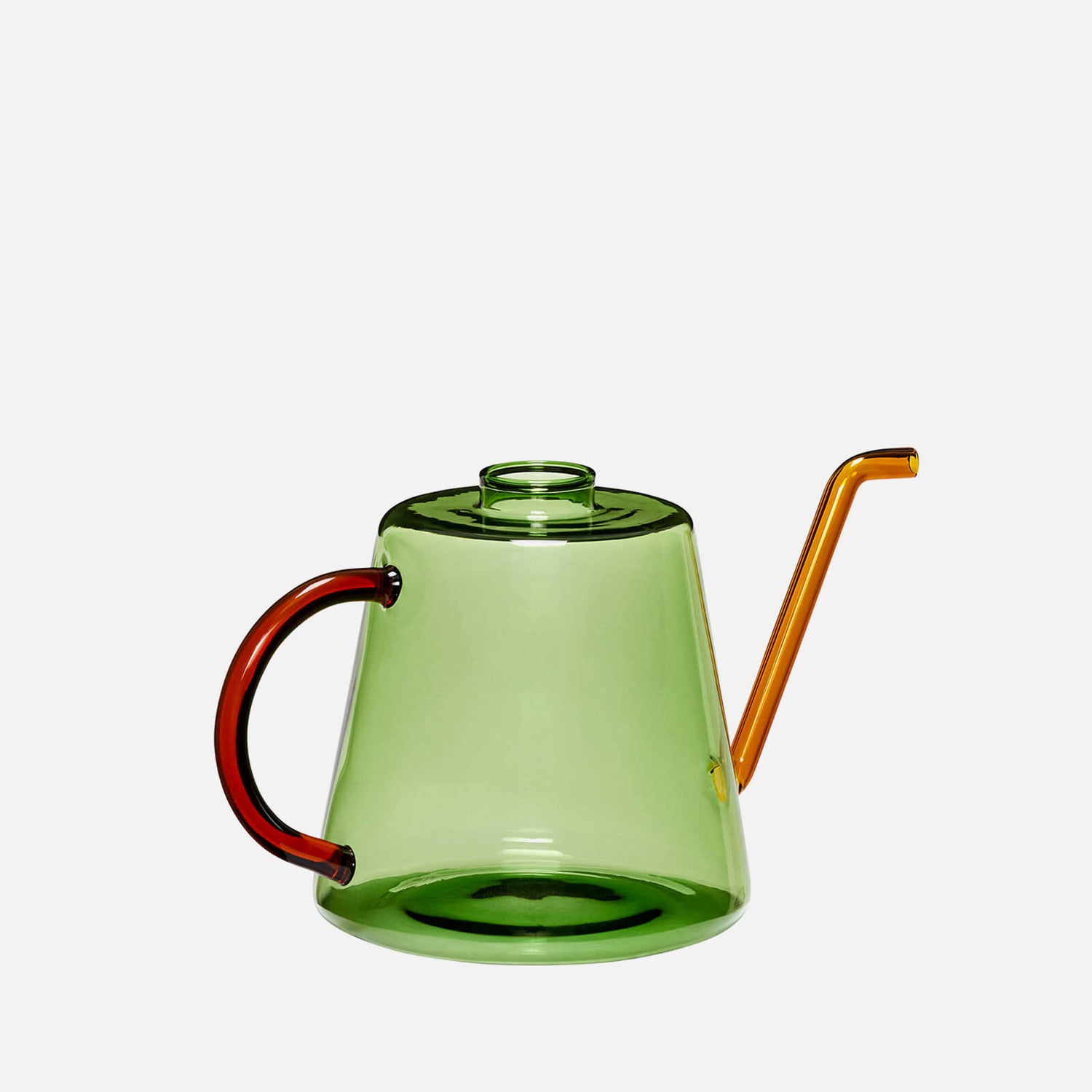 Hübsch Flora Watering Can - Green/Amber