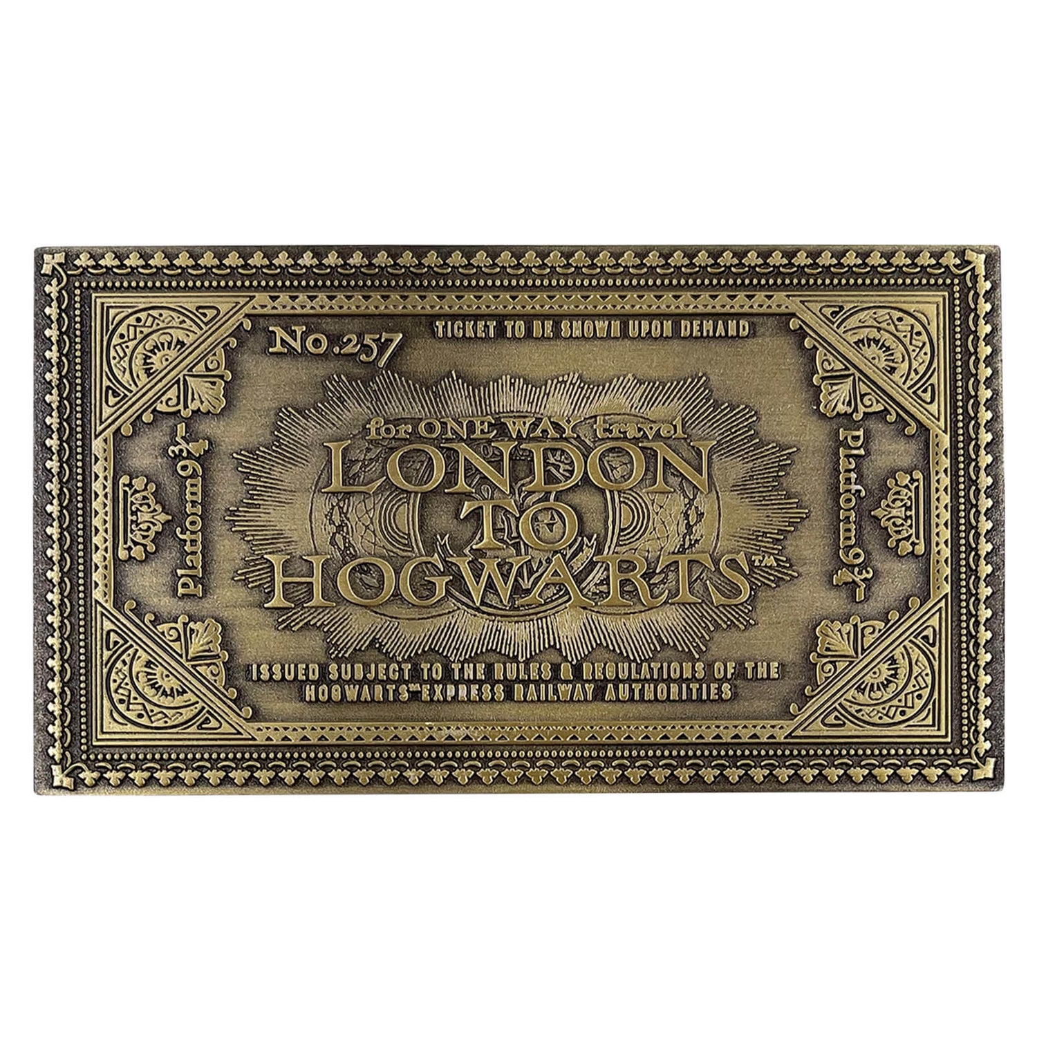 Fanattik Harry Potter Limited Edition Hogwarts Train Ticket