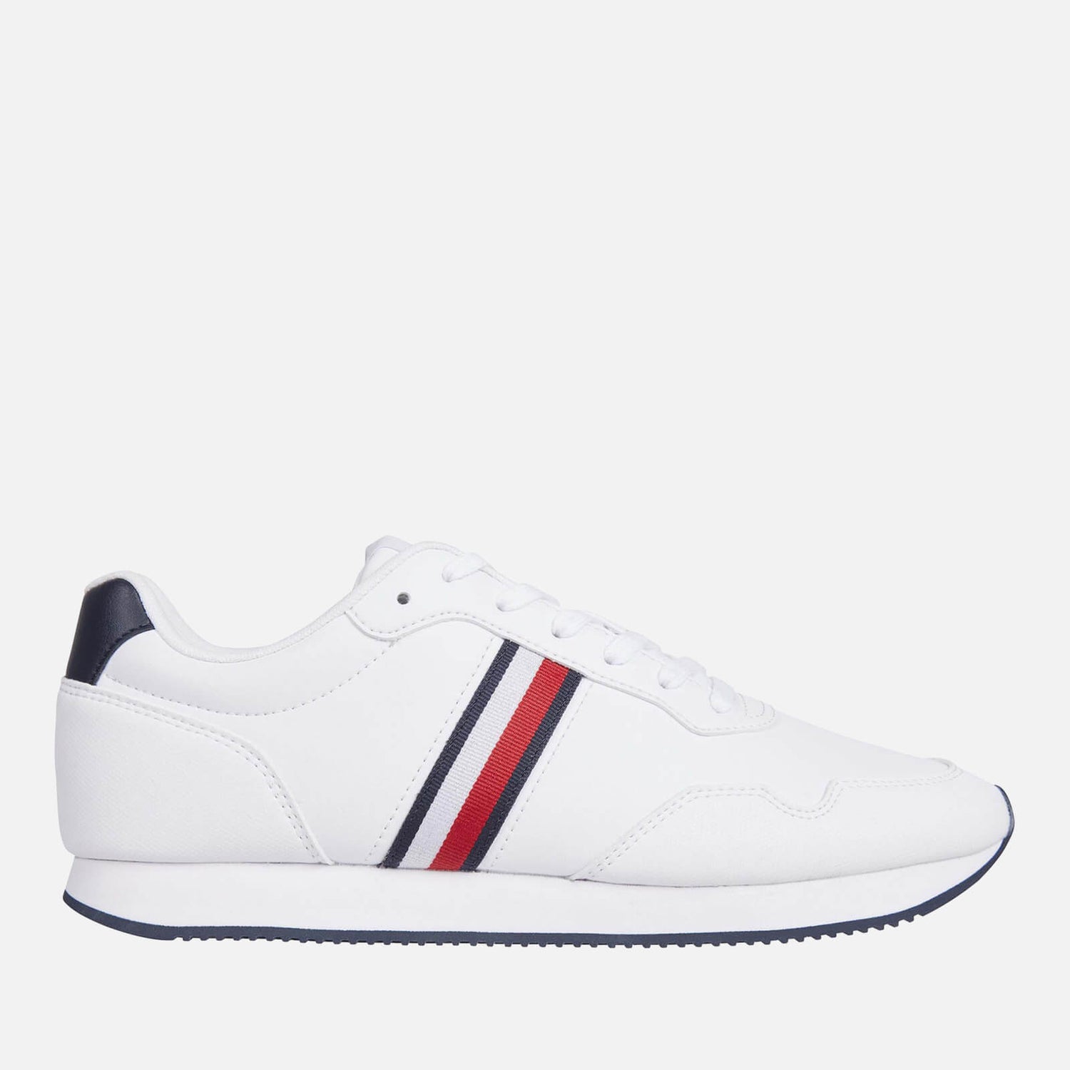 Tommy Hilfiger Men's Leather Running Style Trainers - UK 7