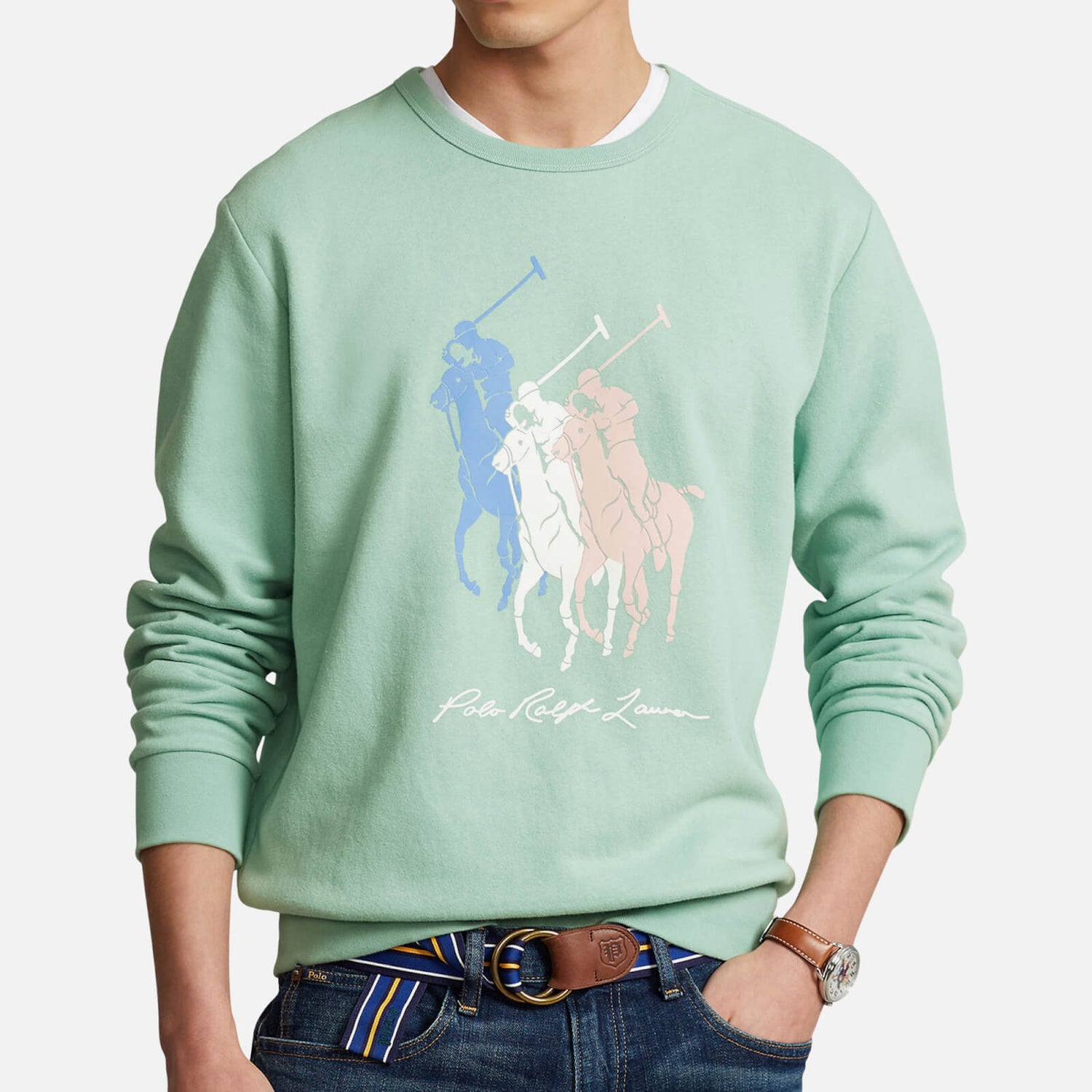 Polo Ralph Lauren Big Pony Cotton-Blend Fleece Sweatshirt - S