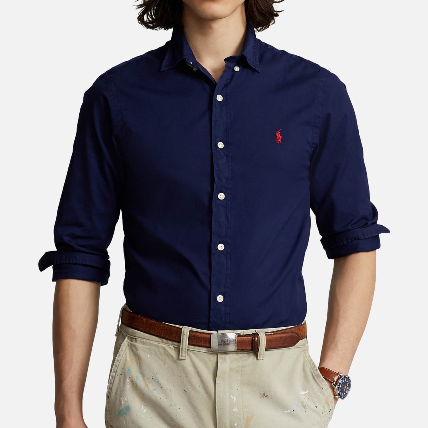 Polo Ralph Lauren Cotton-Poplin Sport Shirt - S