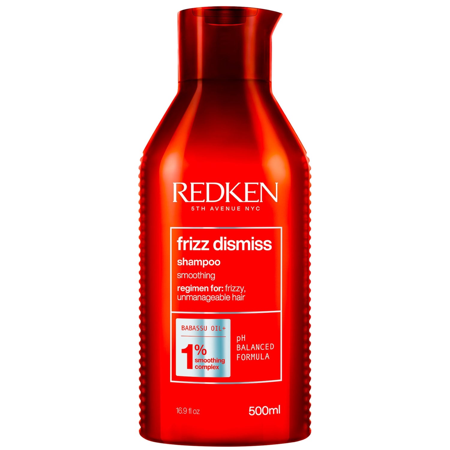 Champú Frizz Dismiss para proteger el cabello contra la humedad y el encrespamiento de Redken, 500 ml