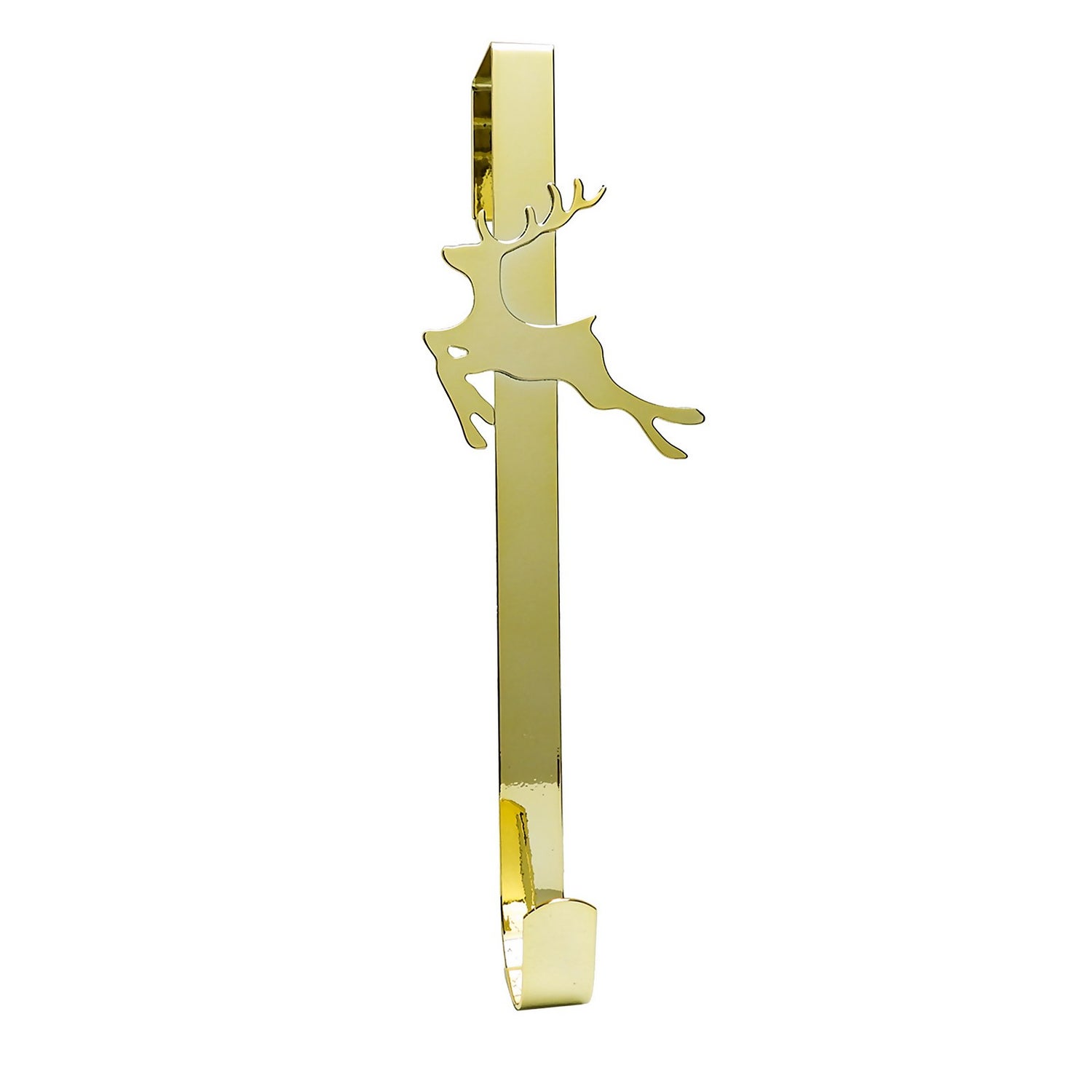Gold Reindeer Christmas Wreath Hanger