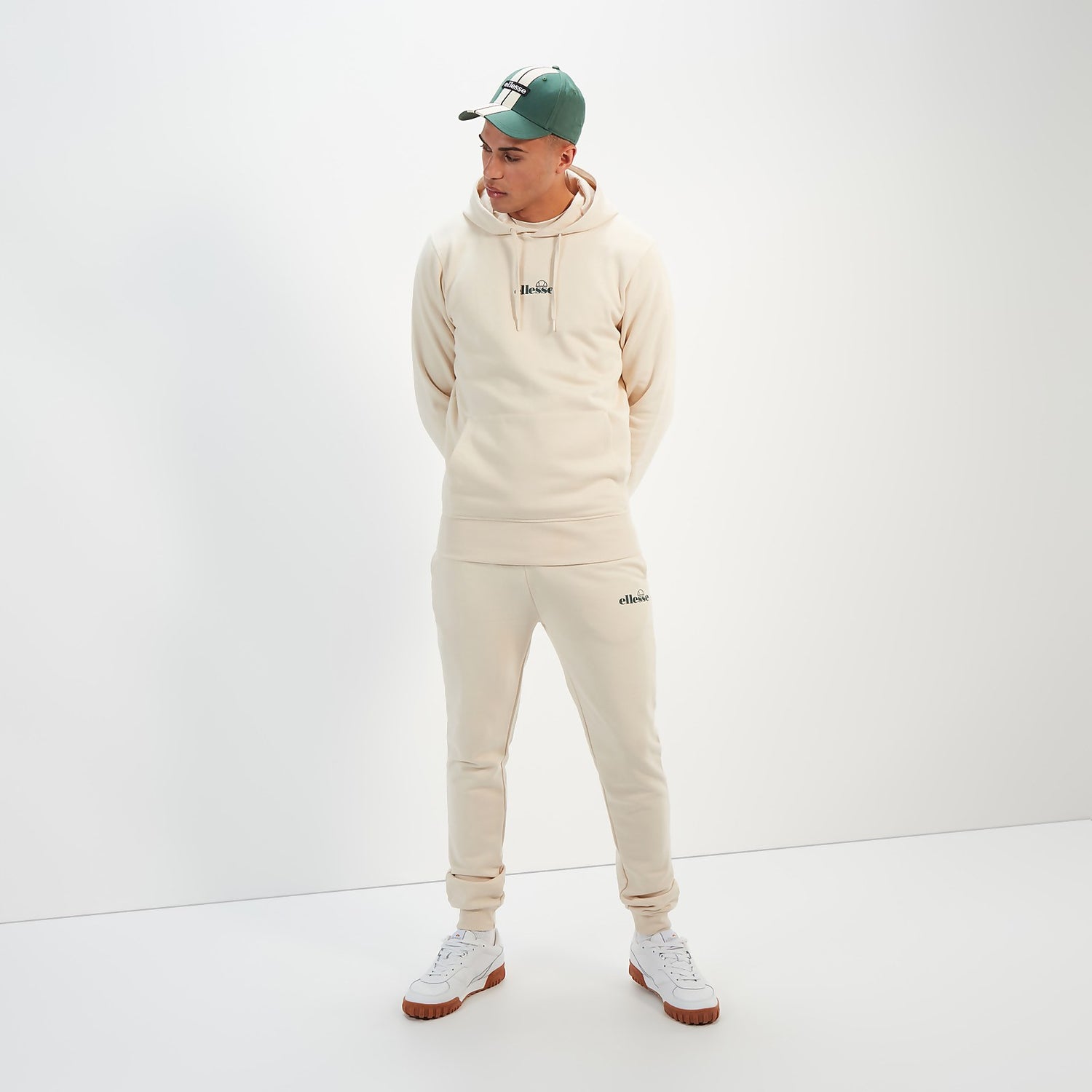 Ellesse clearance tracksuit white
