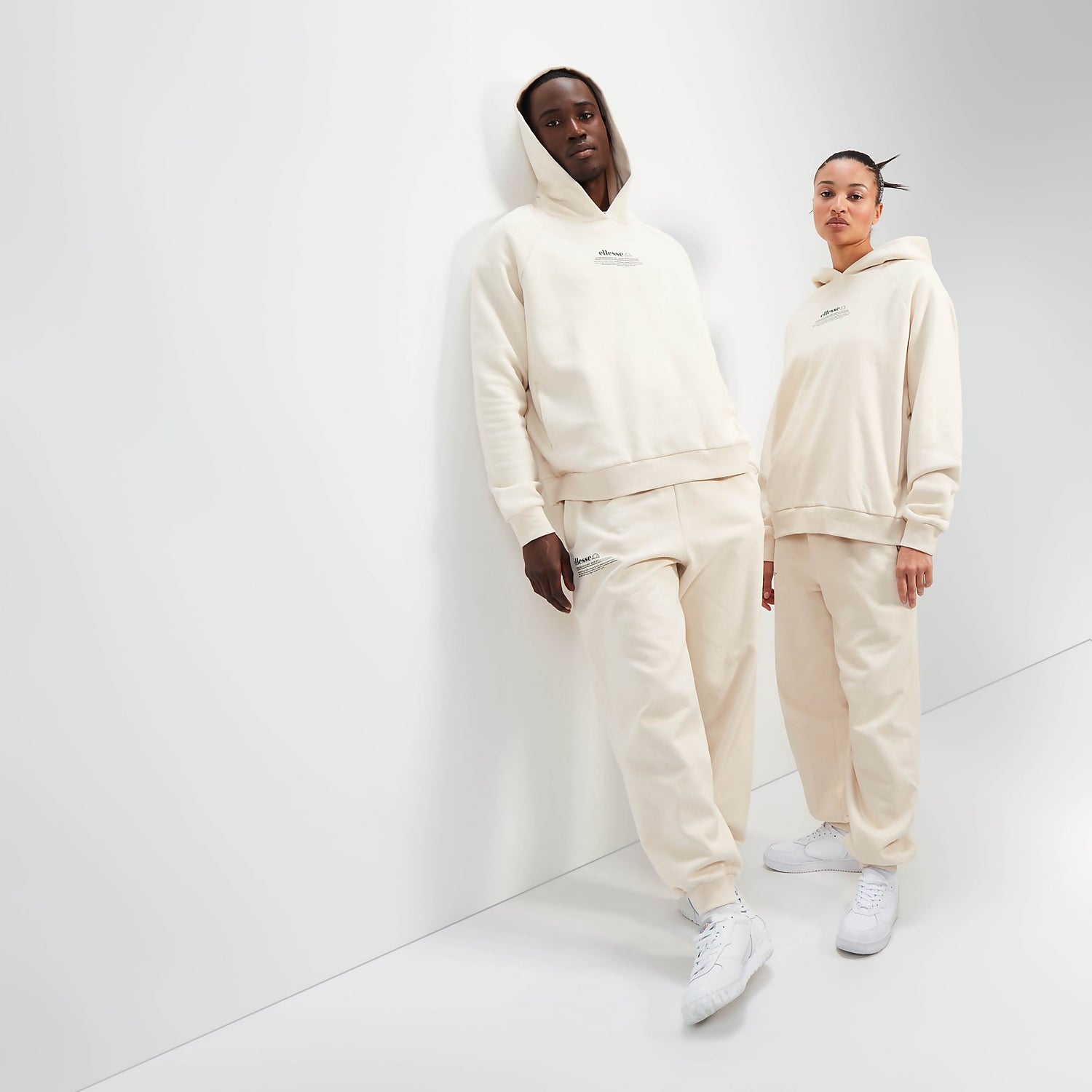 Unisex Giordano OH Hoody Off White Ellesse