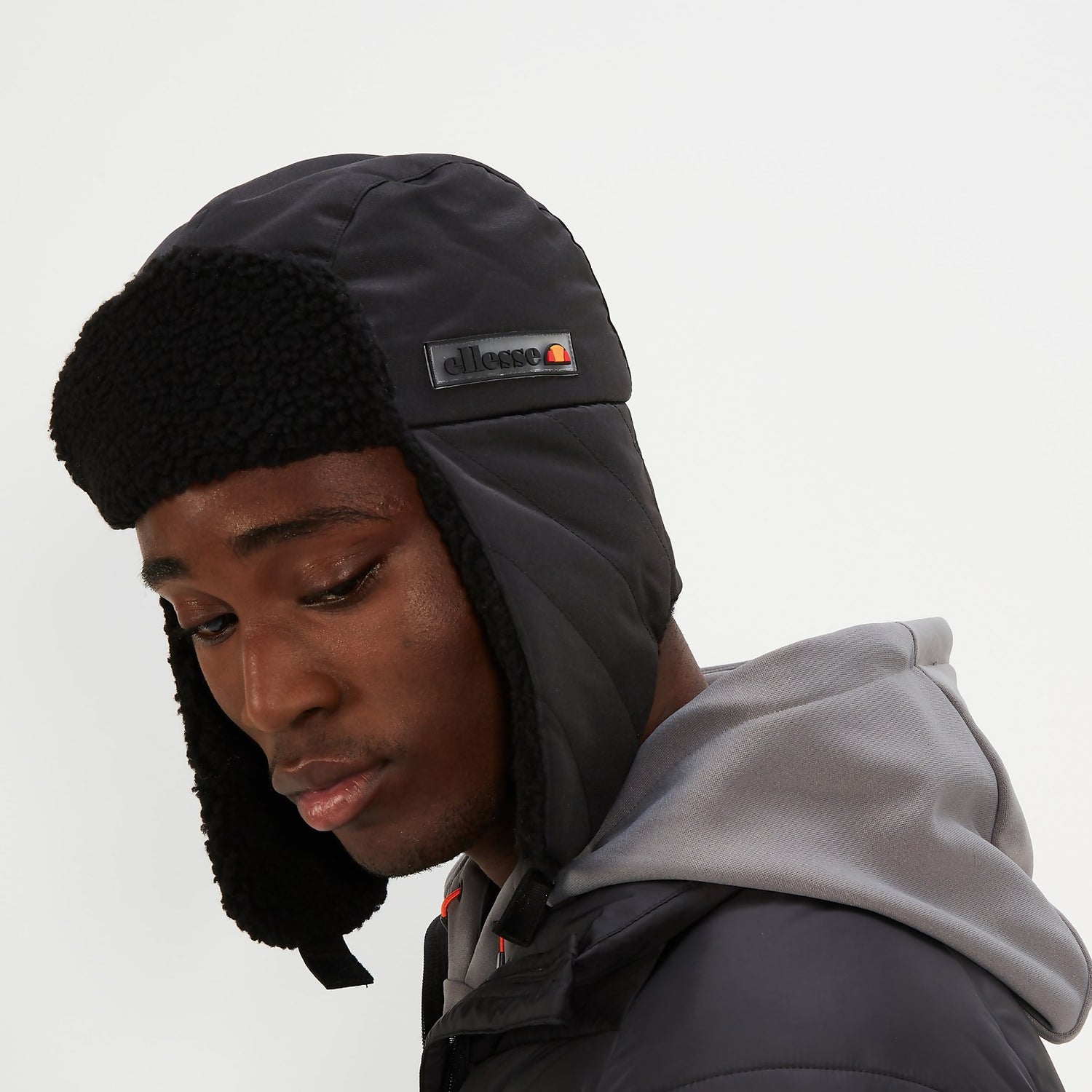 Men s Bioula Trapper Hat Black Ellesse