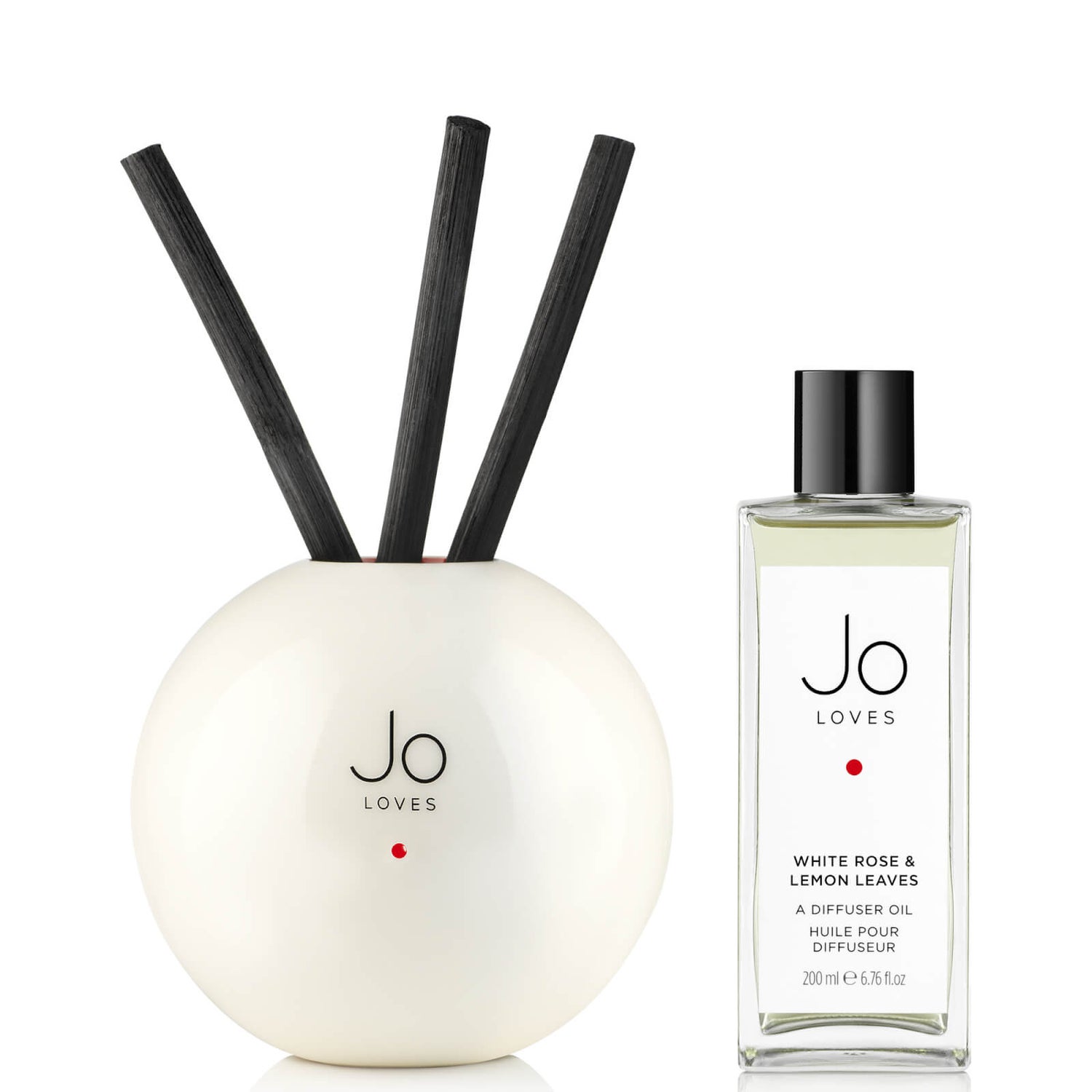 Jo Loves White Rose and Lemon Leaves a Fragrance Diffuser 200ml ...