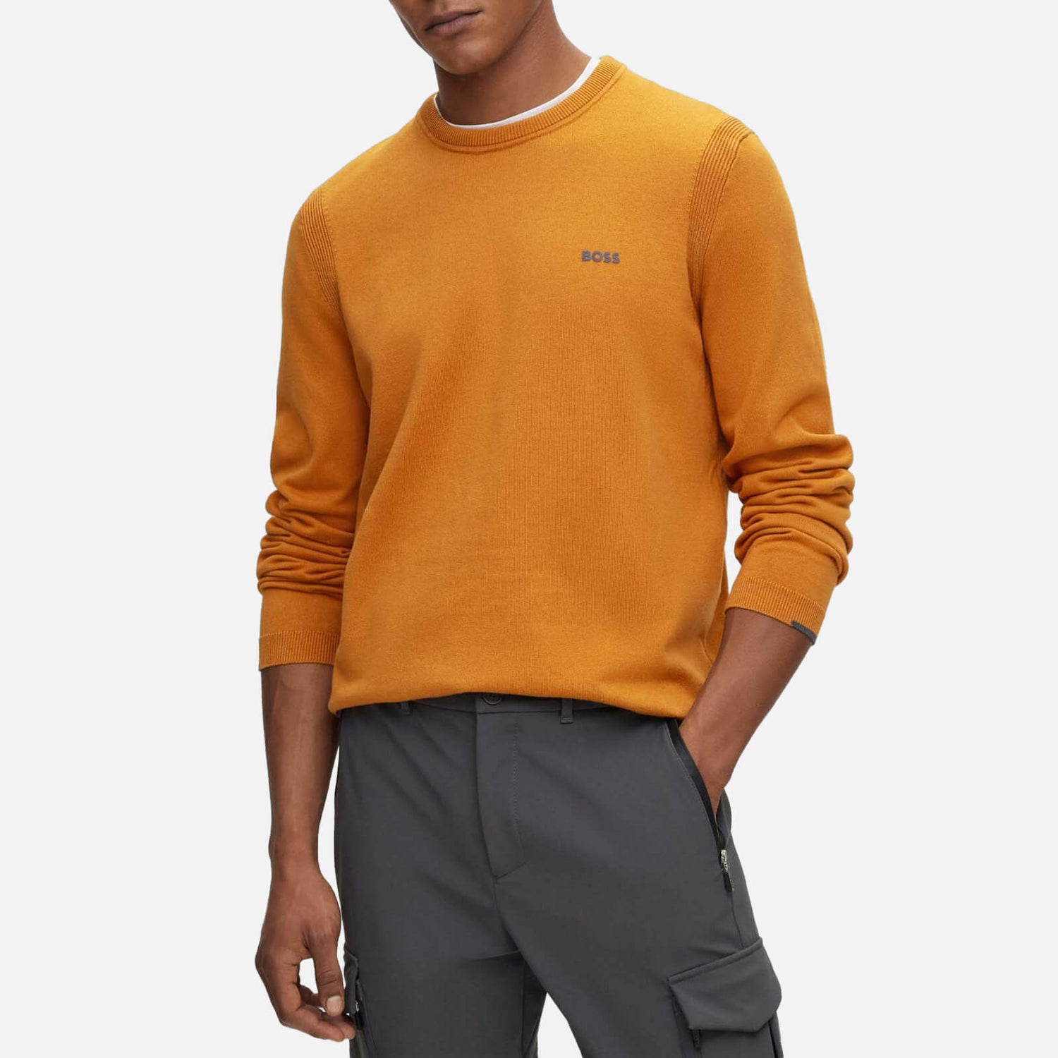 BOSS Green Ever-X Cotton-Blend Jumper