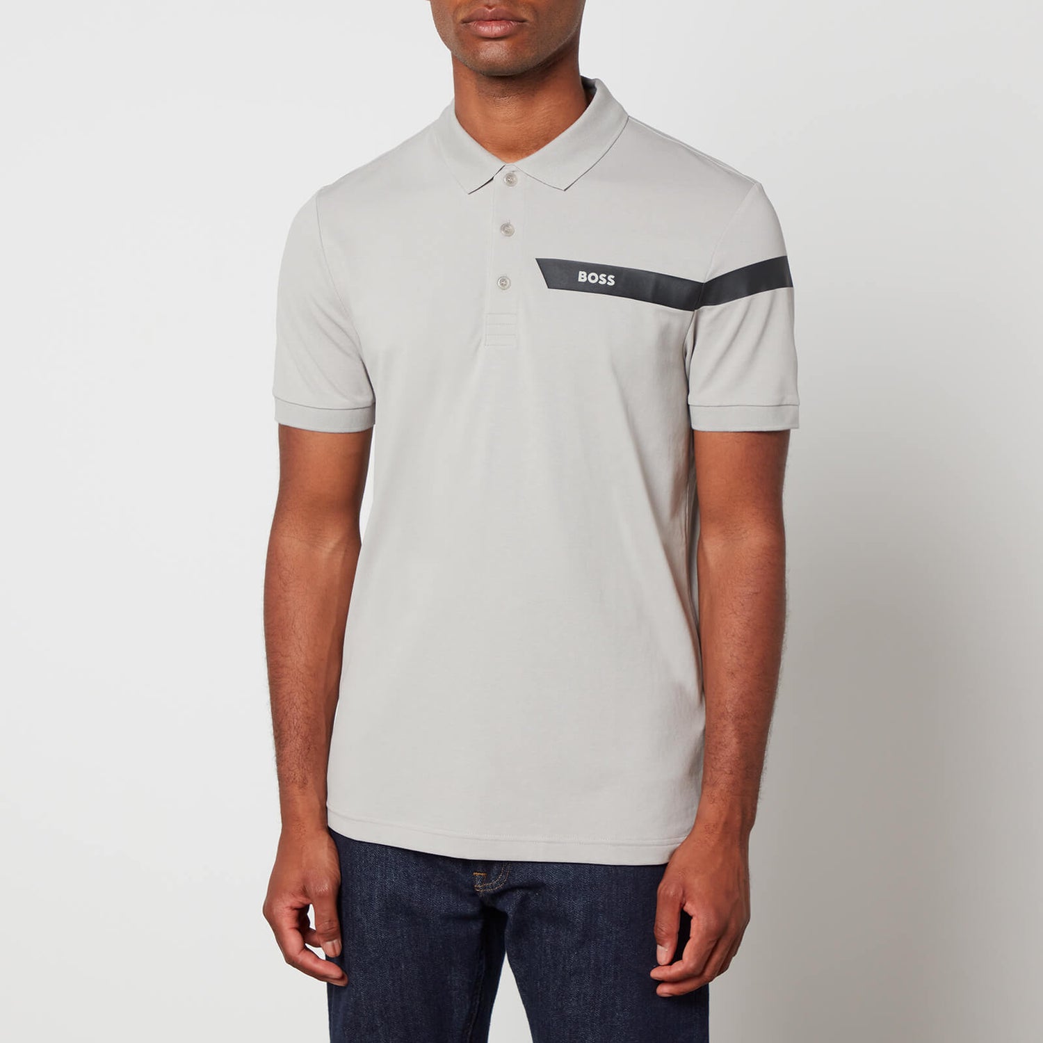 Boss Green Paule Cotton-Blend Piqué Polo Shirt - S