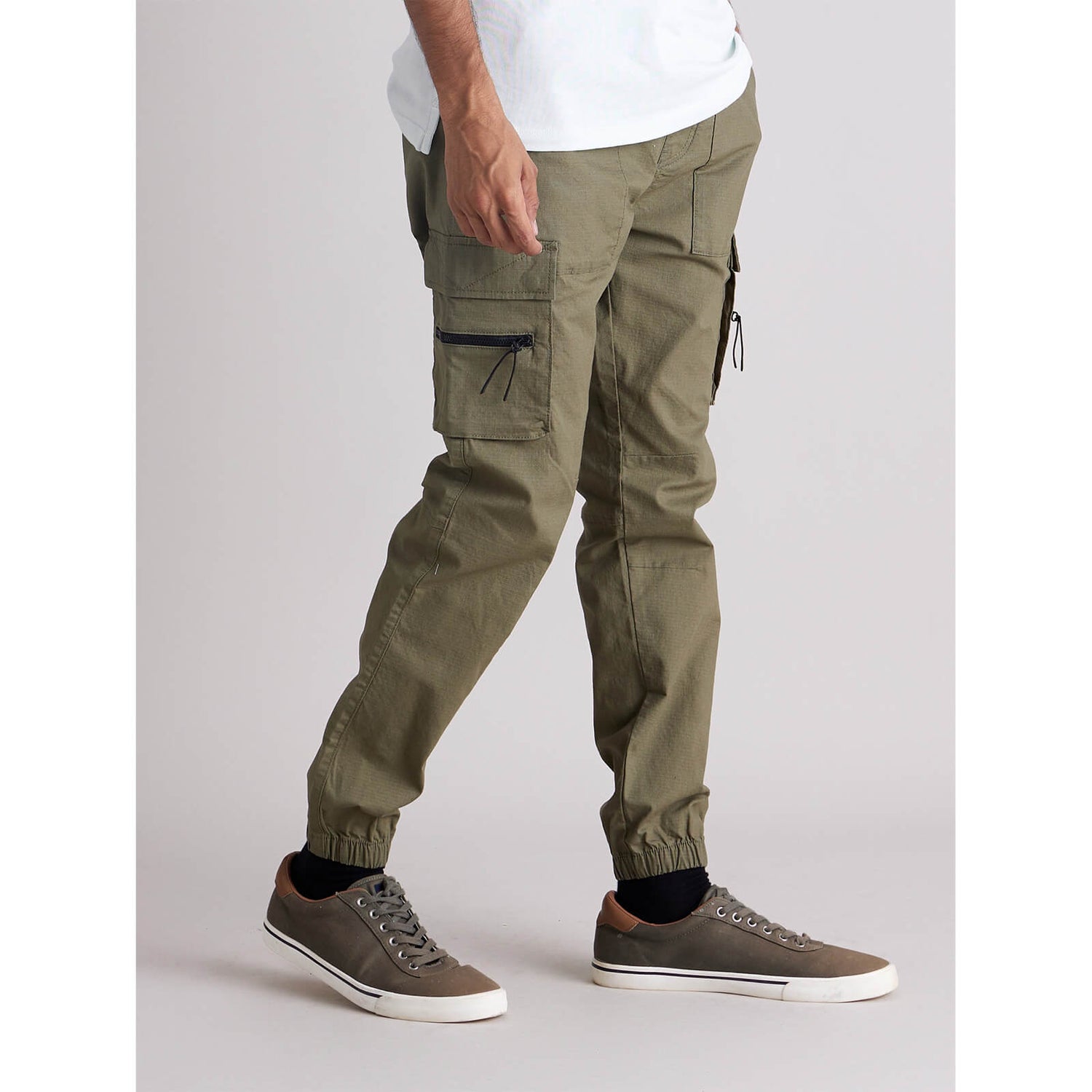LIMITED COLLECTION Plus Size Khaki Green Cargo Wide Leg Trousers  Yours  Clothing