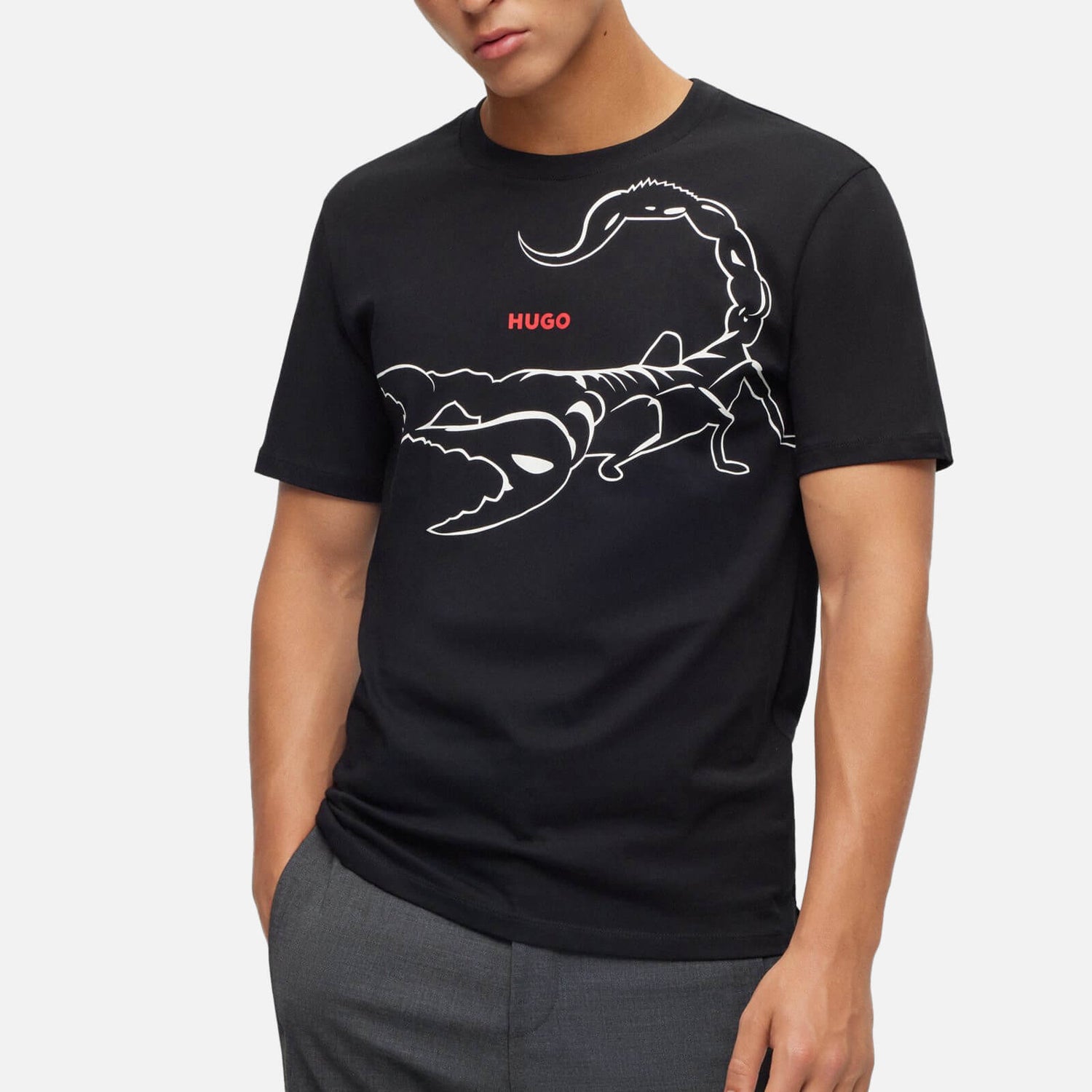 HUGO Darpione Cotton-Jersey T-Shirt - S