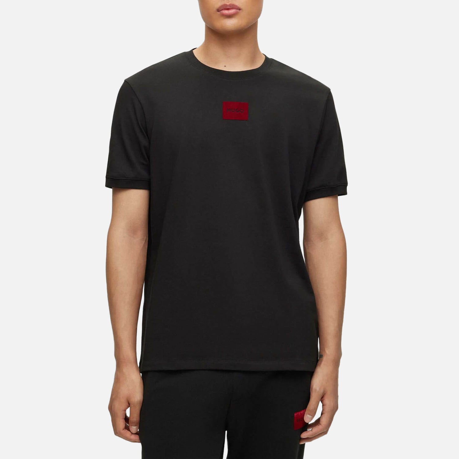 HUGO Diragolino_V Logo-Appliquéd Cotton-Jersey T-Shirt - M