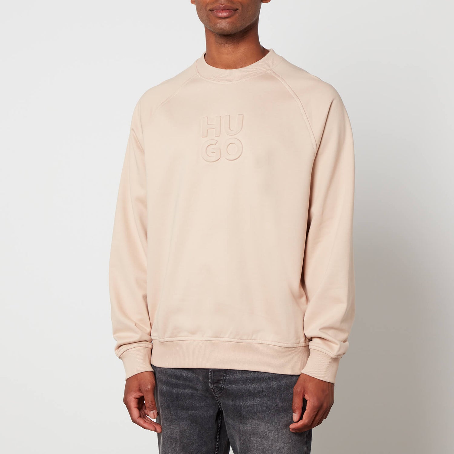 HUGO Dumbkin Embossed Cotton-Jersey Sweatshirt - S