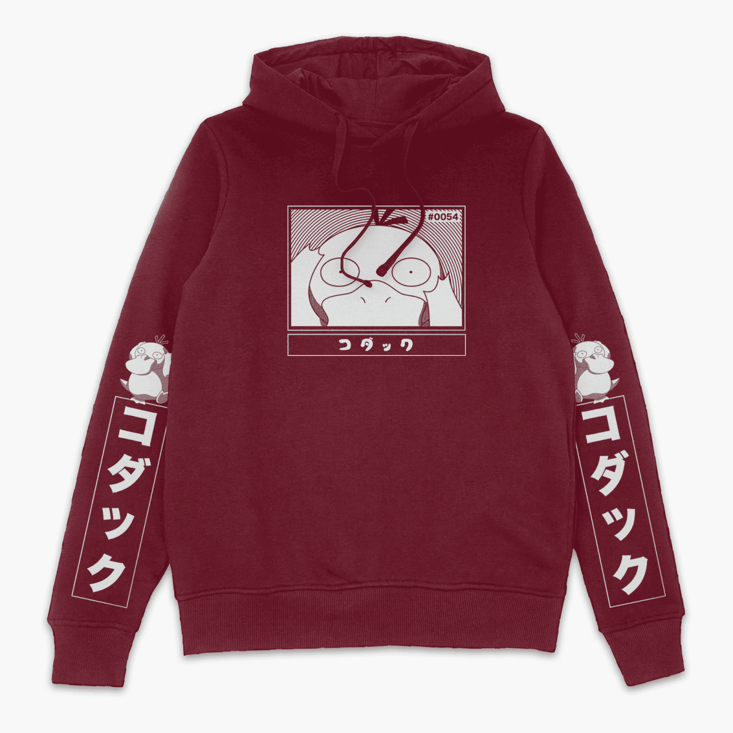 Pokémon Psyduck Hoodie - Burgundy