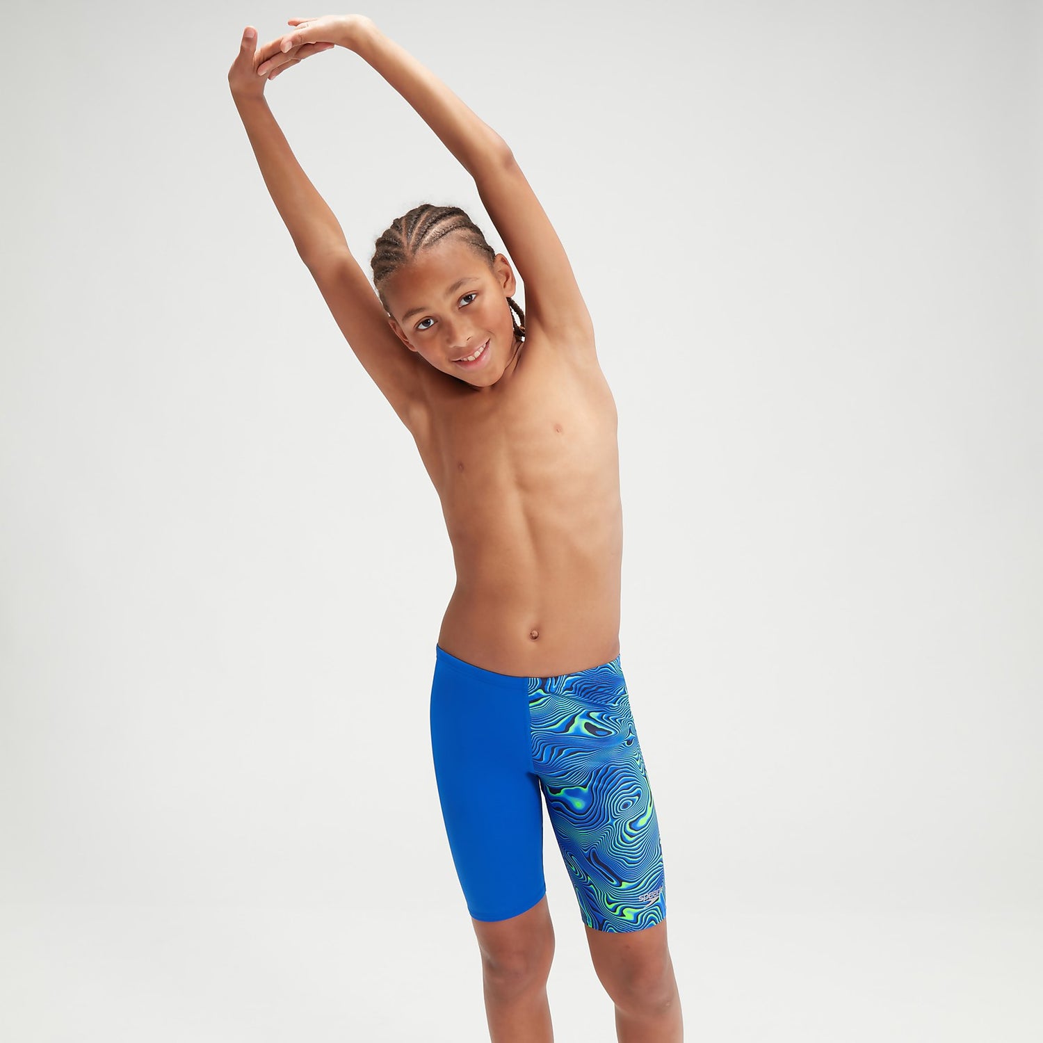 Boys' Allover Digital Jammer Blue/Navy | Speedo