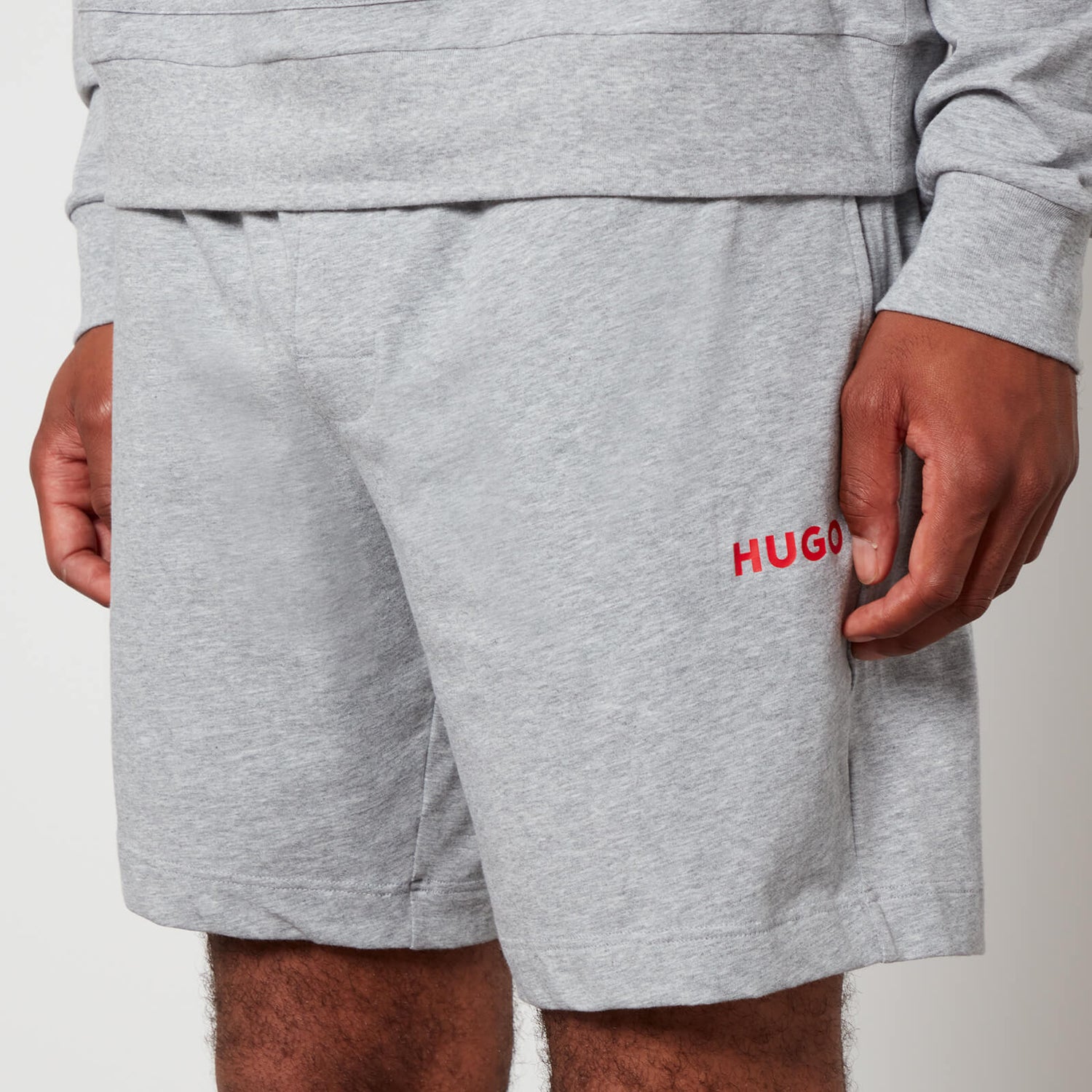 HUGO Bodywear Linked Cotton-Blend Jersey Lounge Shorts - S