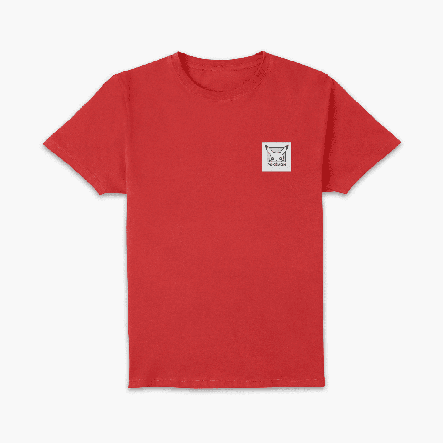 Pokémon Pikachu Patch Unisex T-Shirt - Red