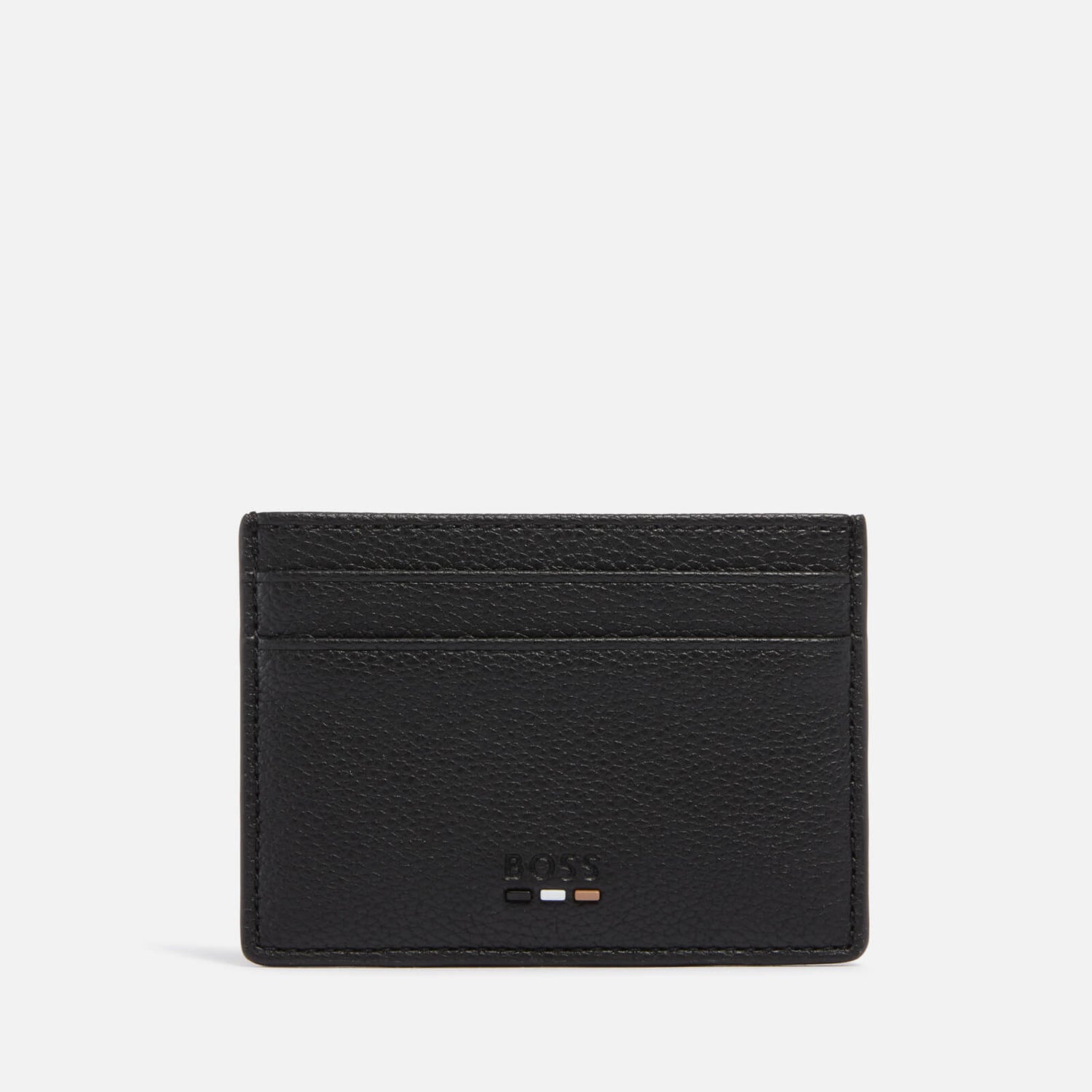 BOSS Black Ray Faux Pebble Effect Leather Card Holder