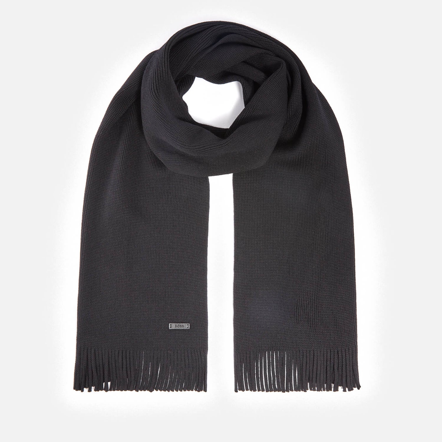 BOSS Black Albas Wool Scarf