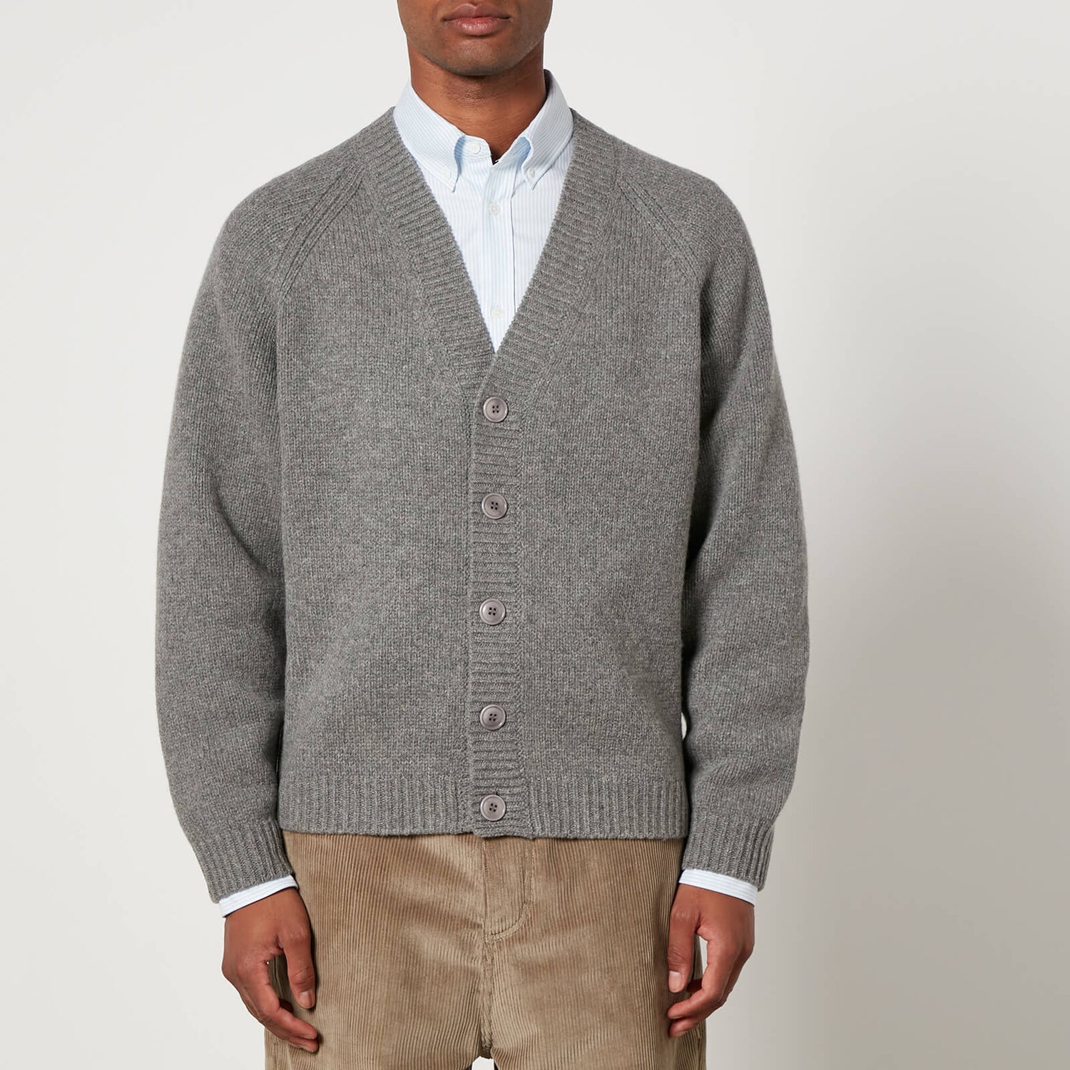 KENZO Target Logo-Intarsia Wool-Blend Cardigan