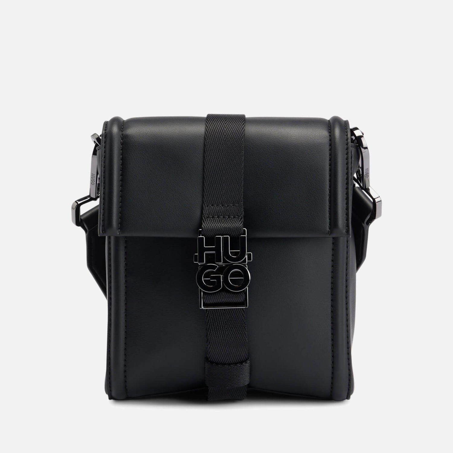 HUGO Staked Faux Leather Crossbody Bag